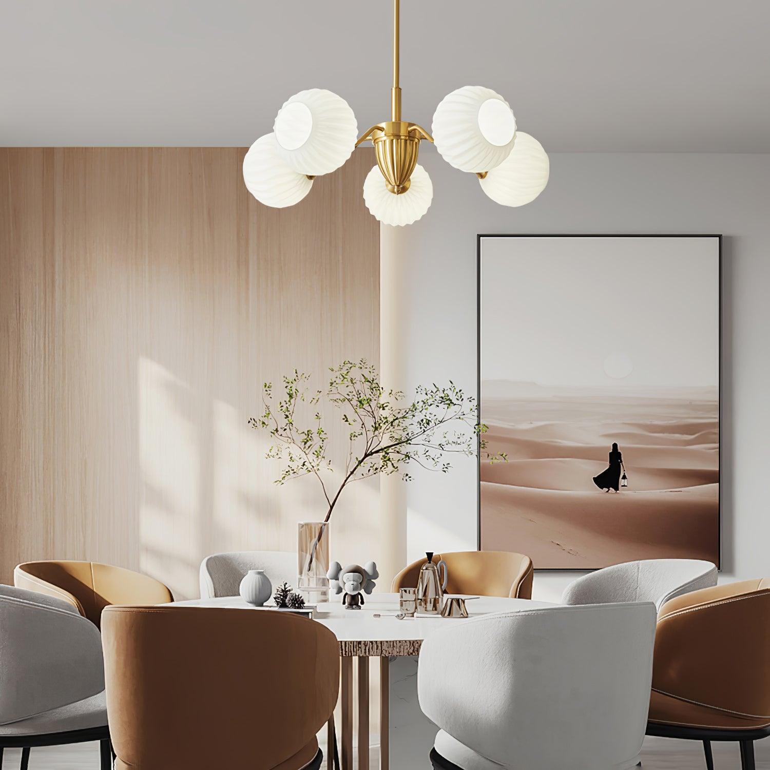 Zanora Vintage Brass Chandelier - Letslighting