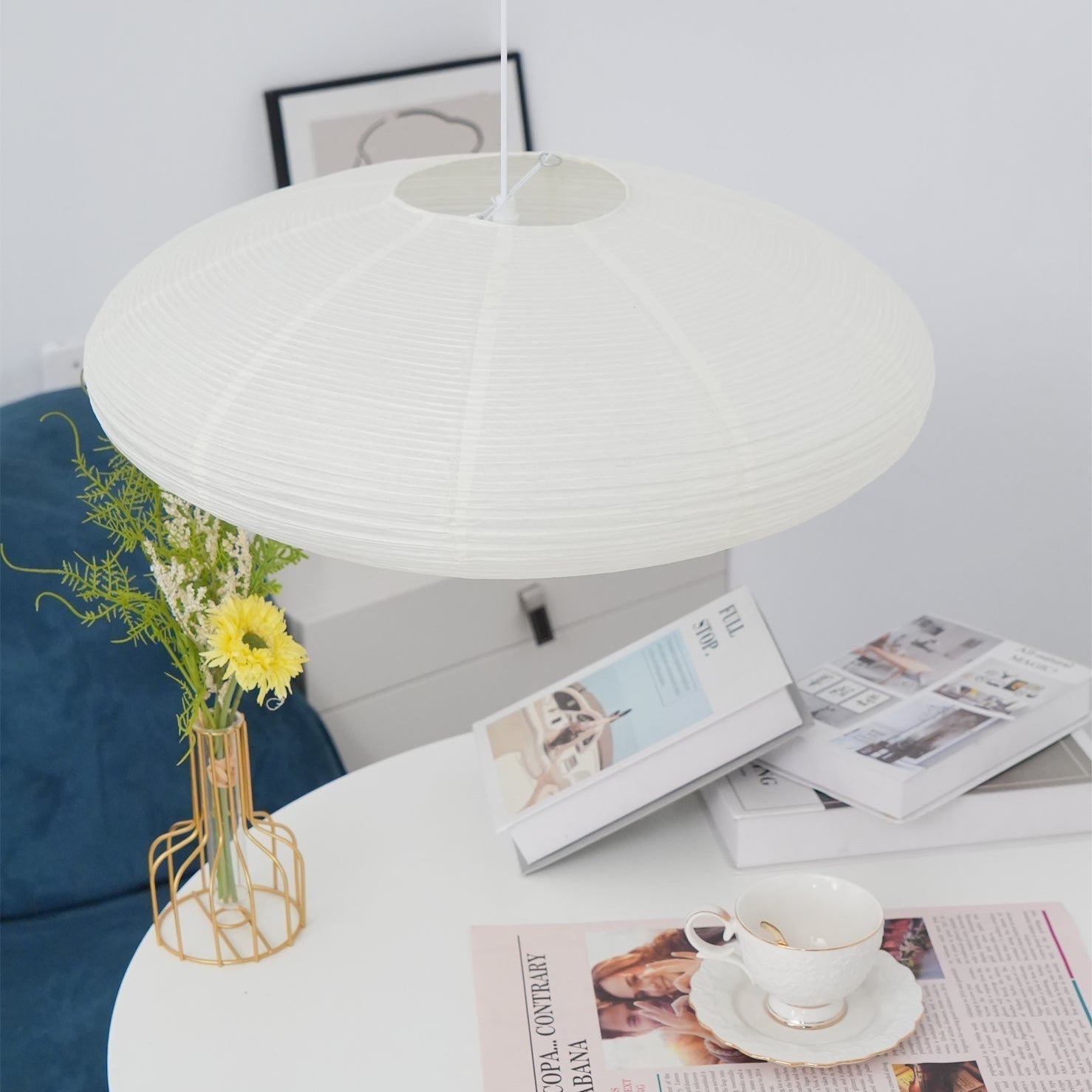 Lustra Pendant Lamp Paper for Living Room - Letslighting