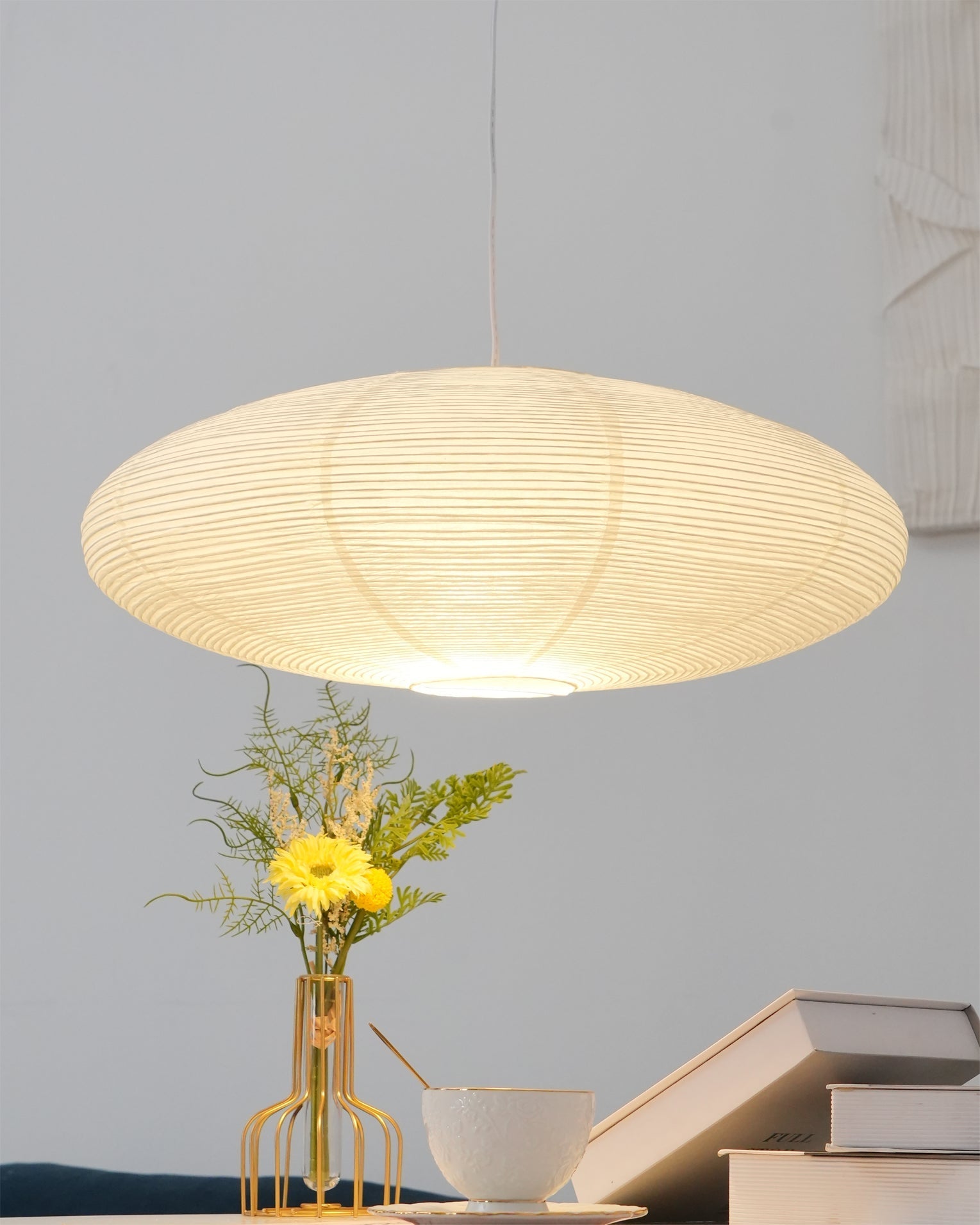 Orba Washi Paper 15A Pendant Light - Letslighting