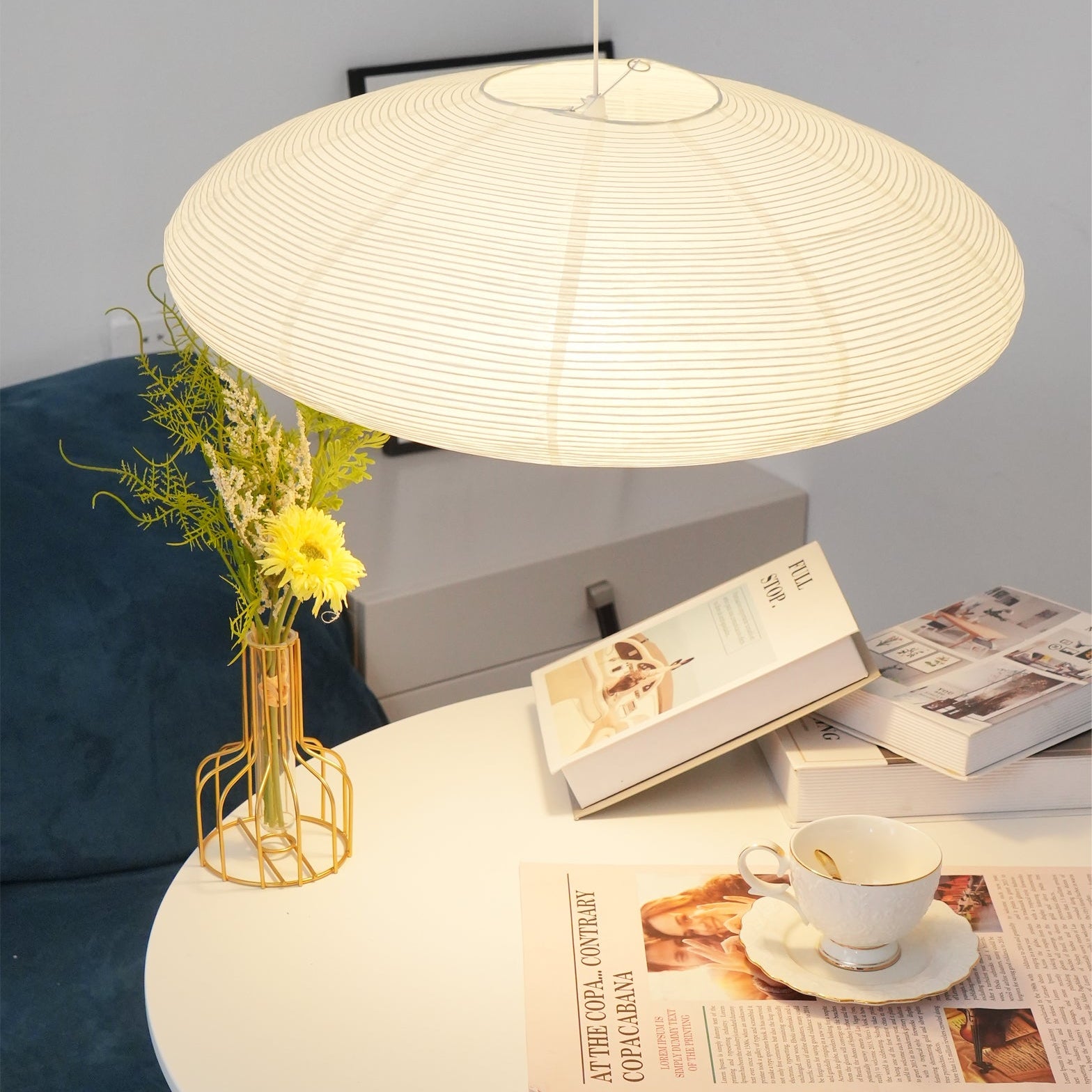 Lustra Pendant Lamp Paper for Living Room - Letslighting