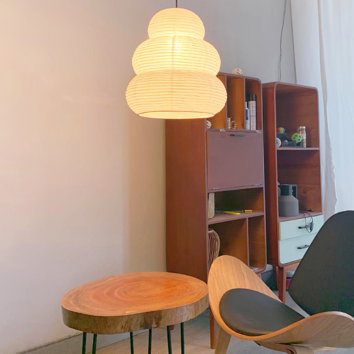 Gemma Modern Paper Pendant Light - Letslighting