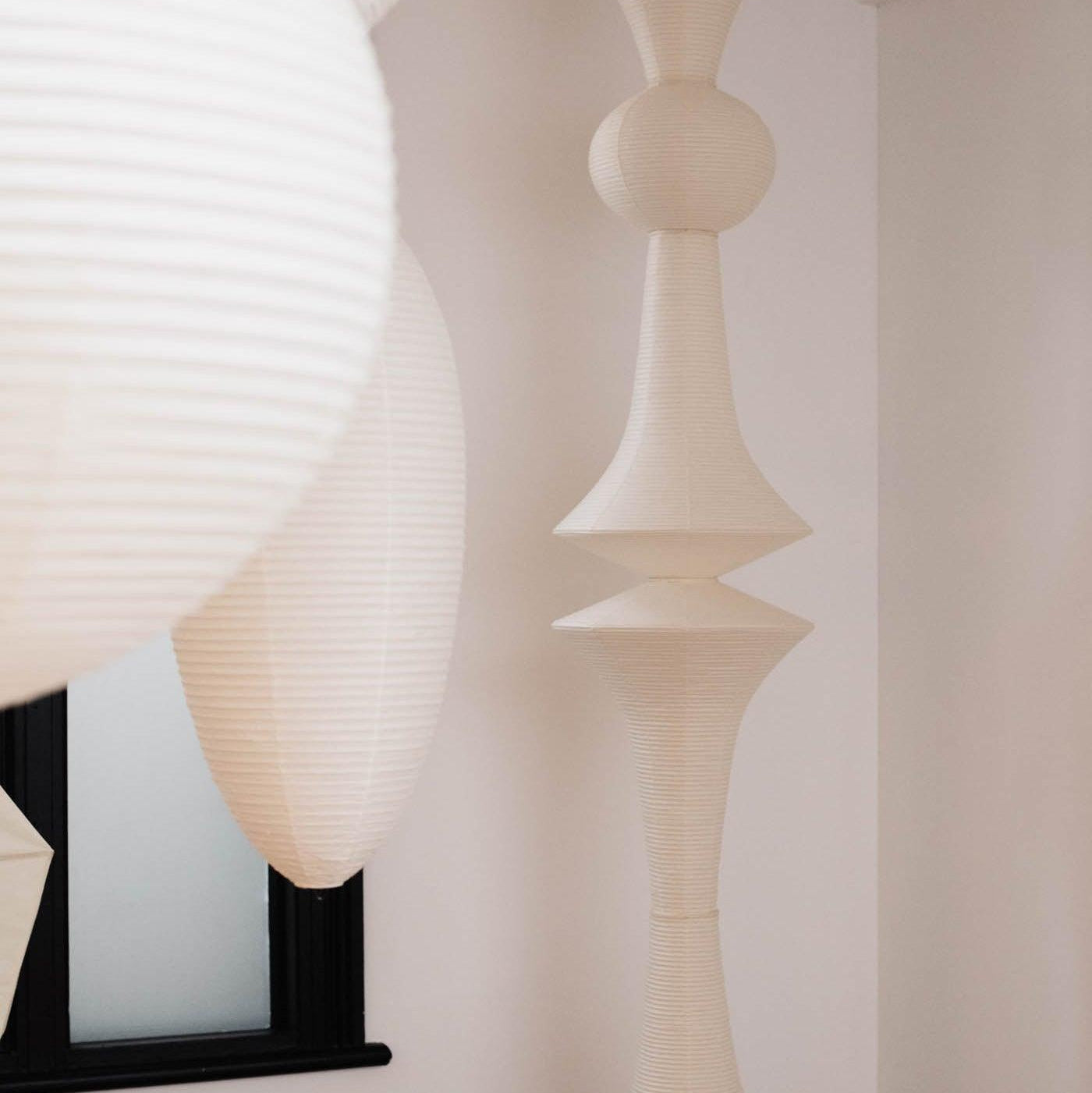 Lustra Pendant Light Washi Paper E for Living Room - Letslighting