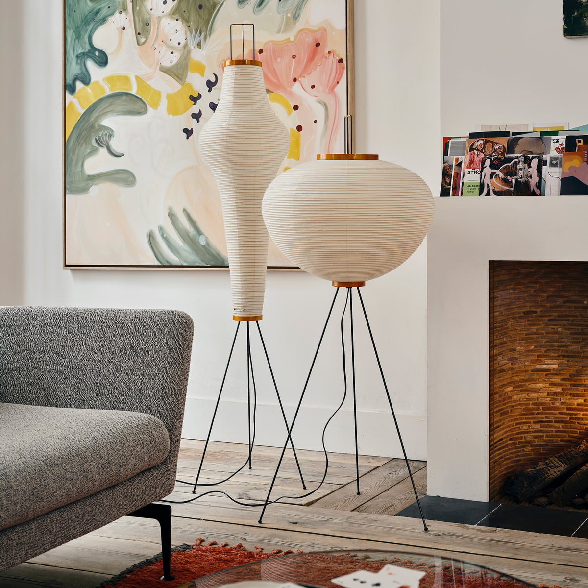 Ritta Minimalist Rice Paper Floor Lamp