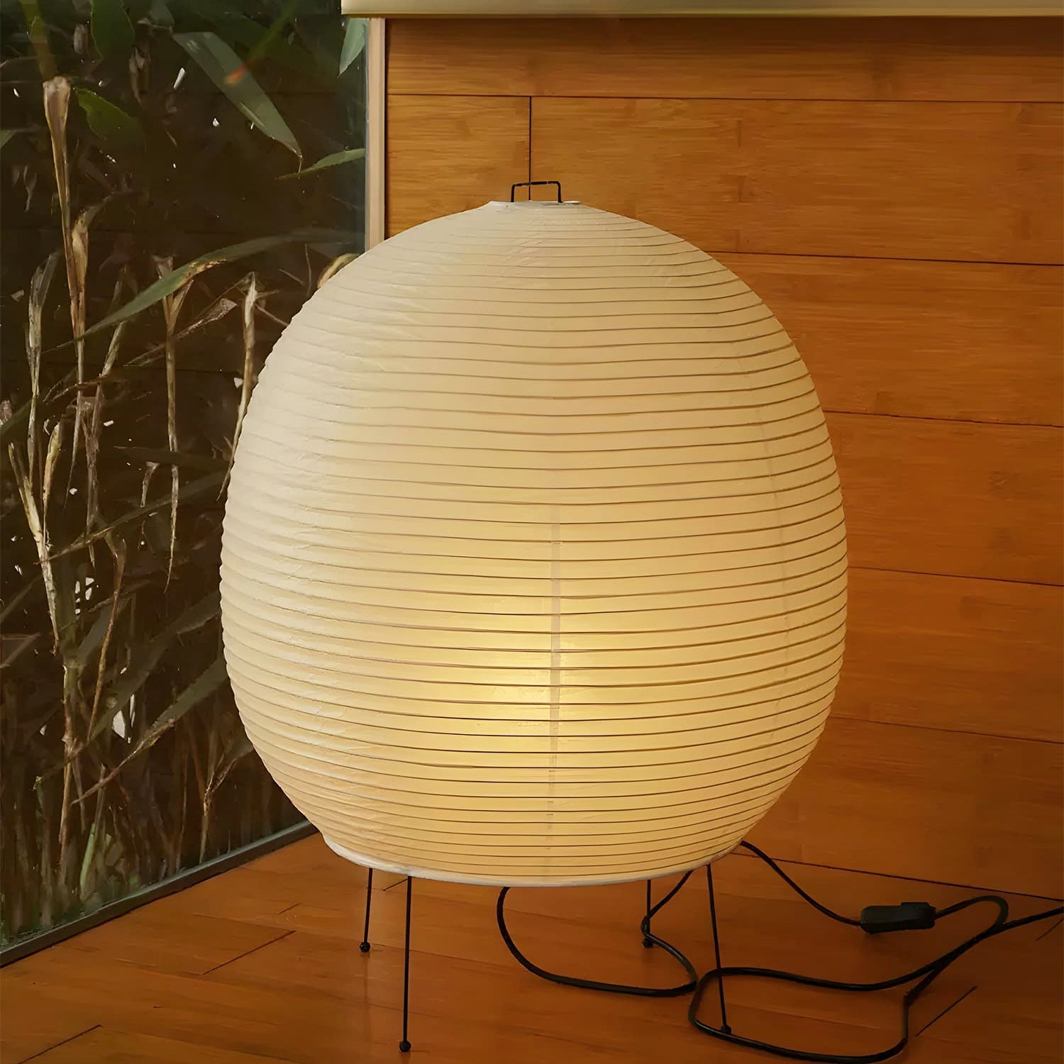 Solara Table Lamp Rice Paper Lantern - Letslighting