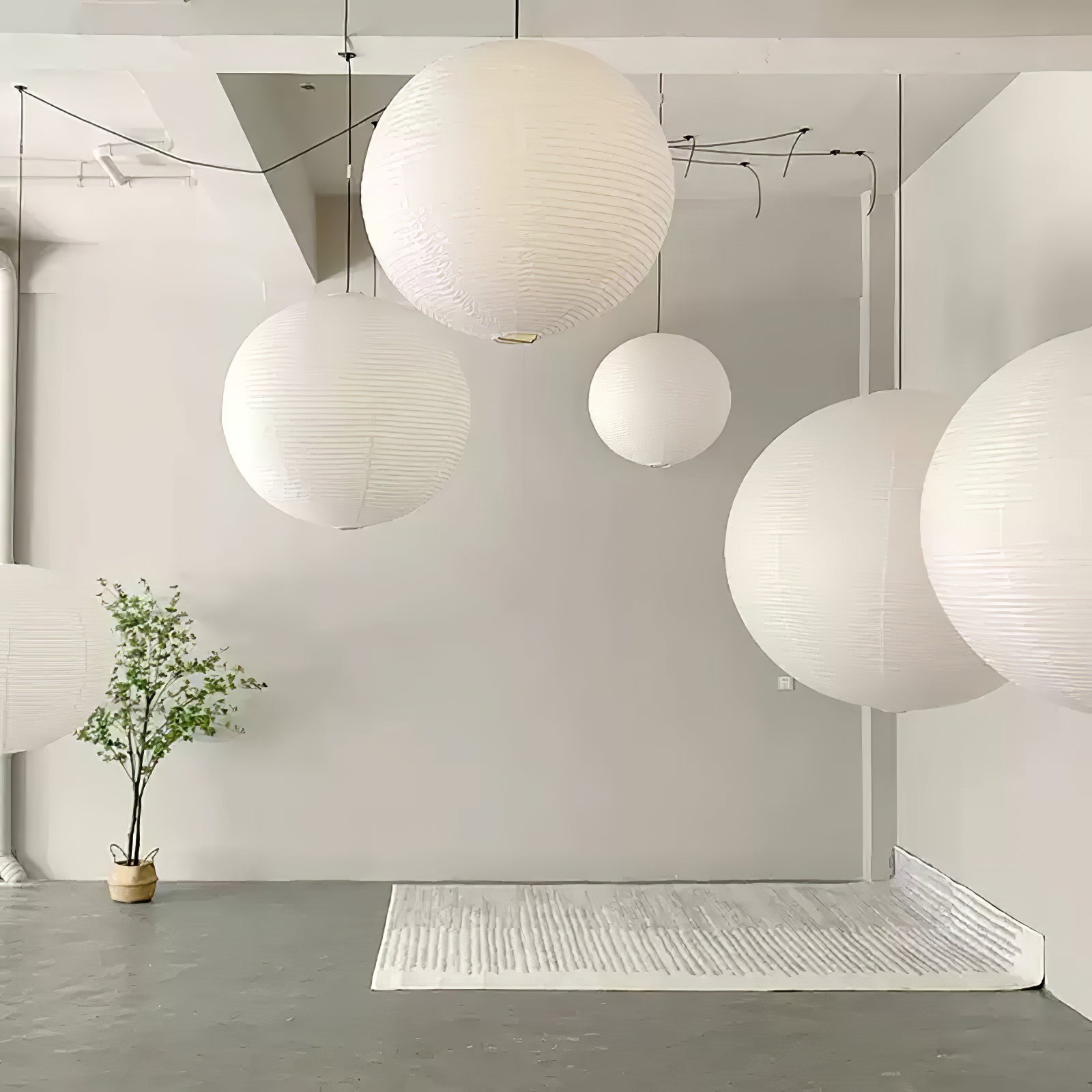 Ritta Pendant Swag Light Mulberry Silk - Letslighting