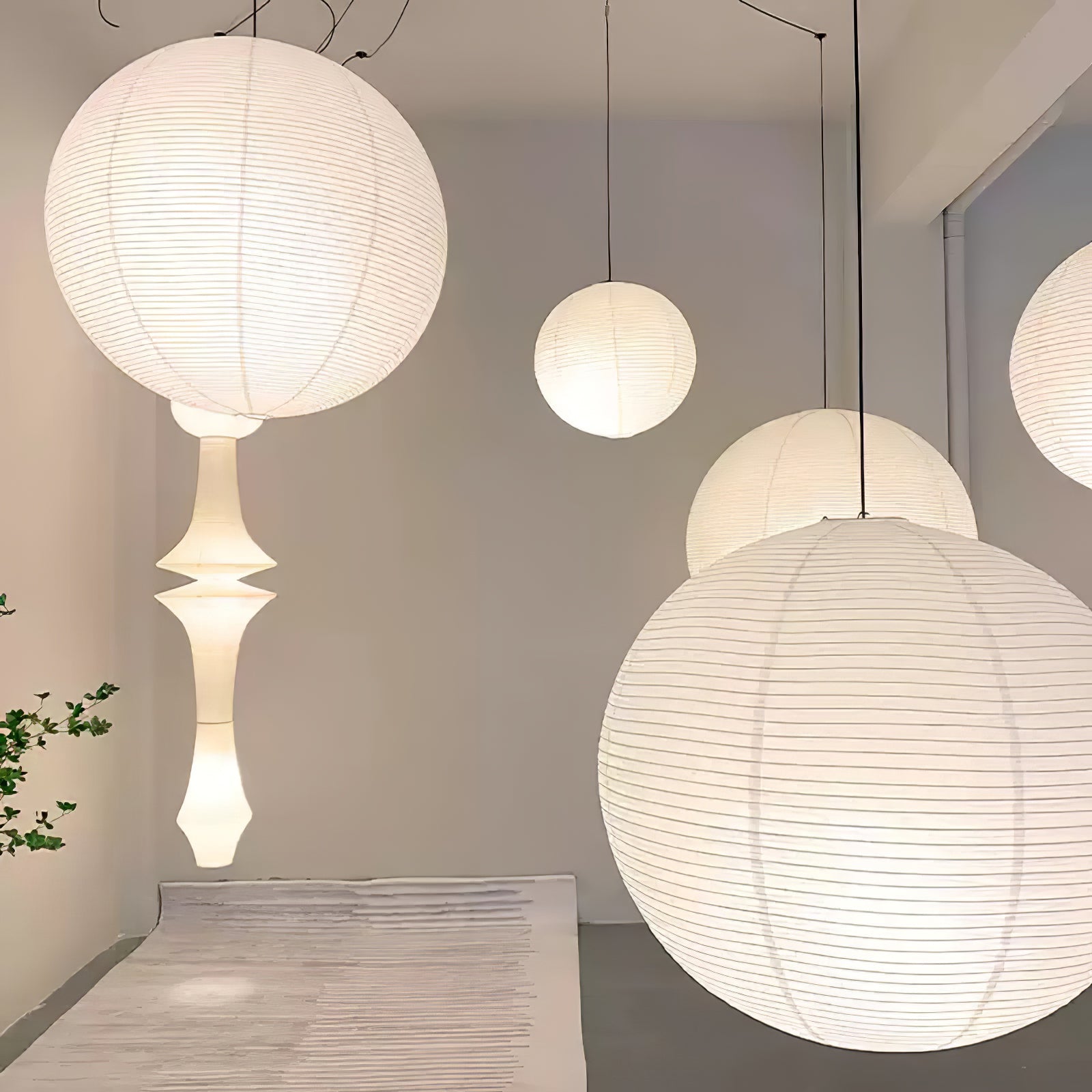 Ritta Pendant Swag Light Mulberry Silk - Letslighting