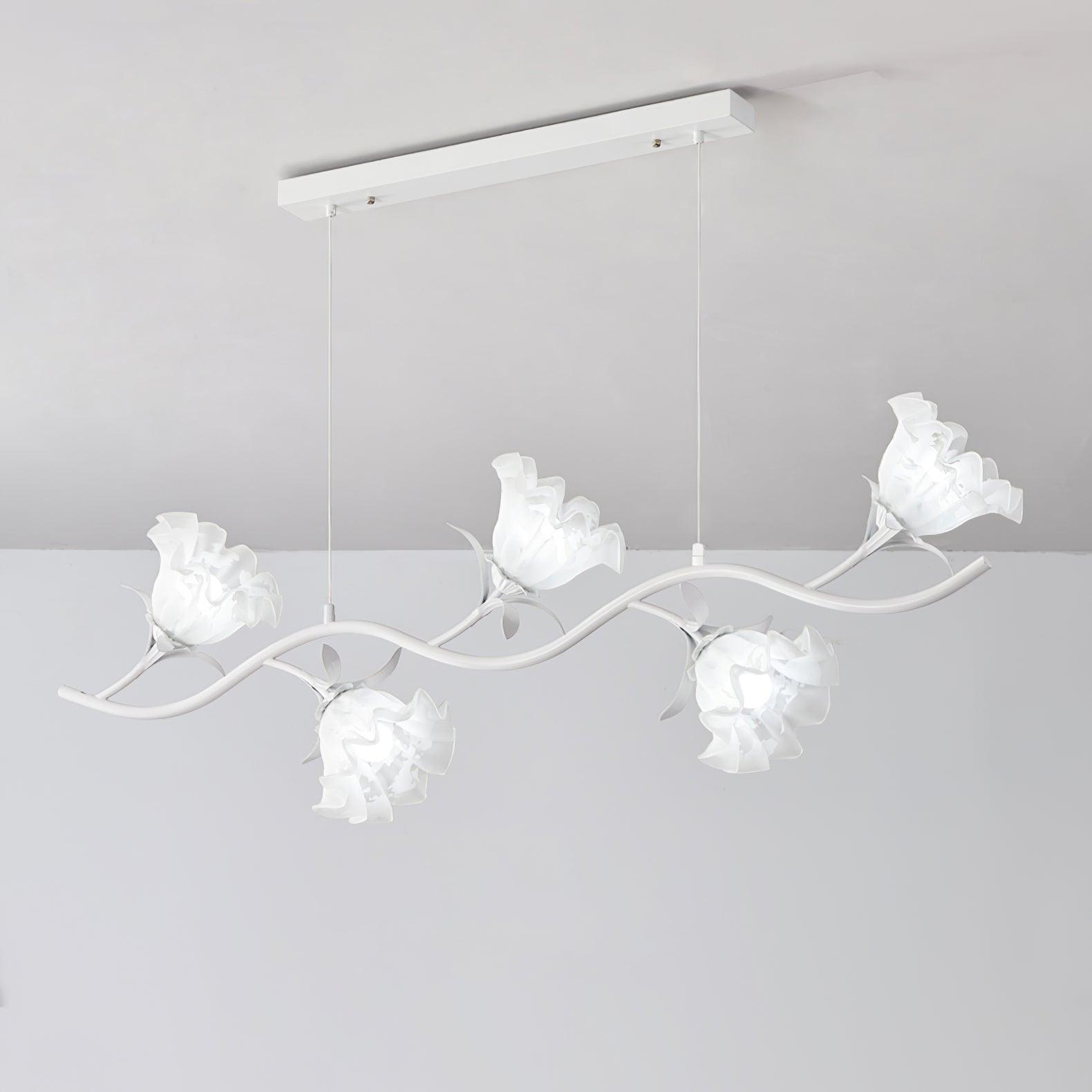 Lustra Chandelier Floral Glass - Letslighting