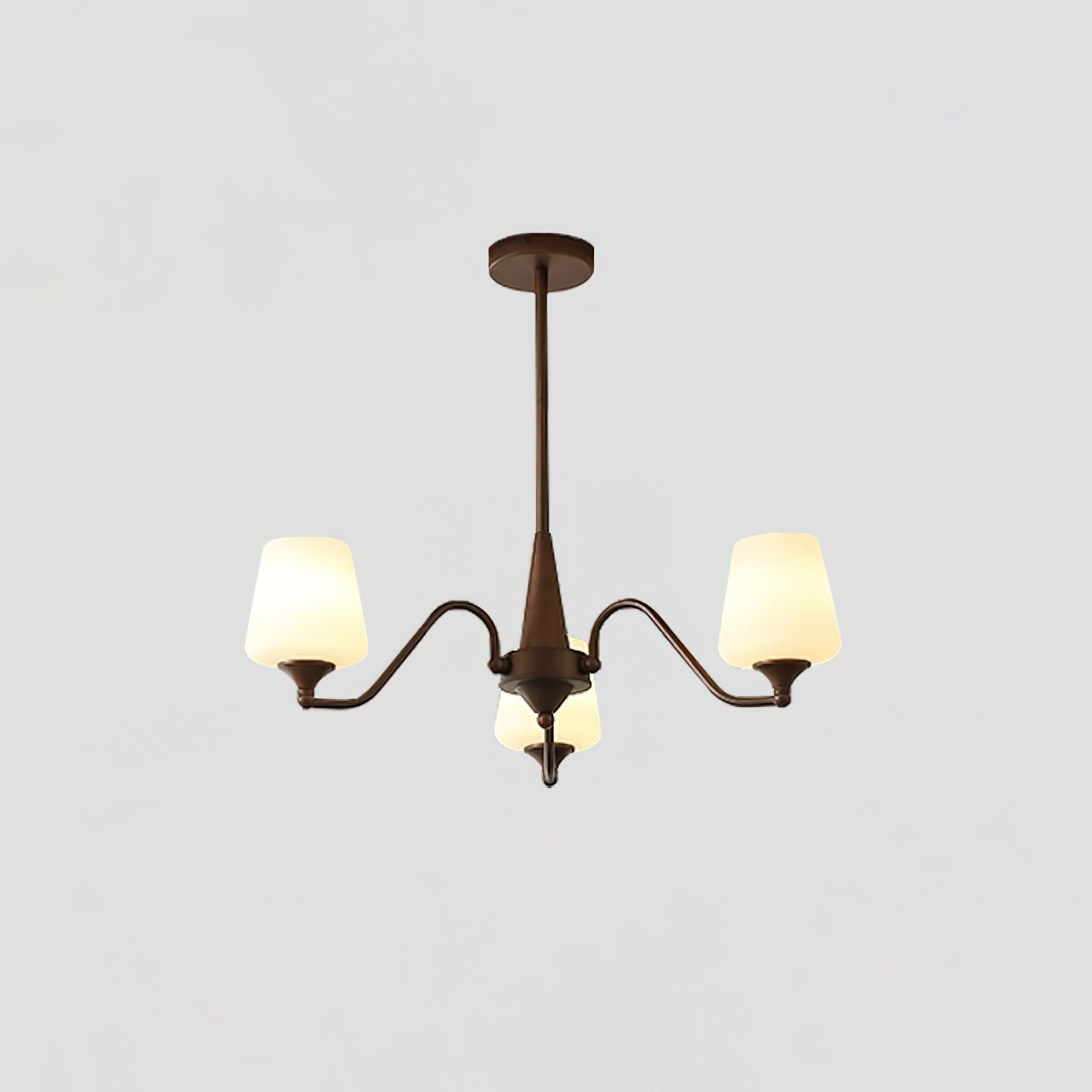 Aurora Chandelier Frosted Glass Shades - Letslighting