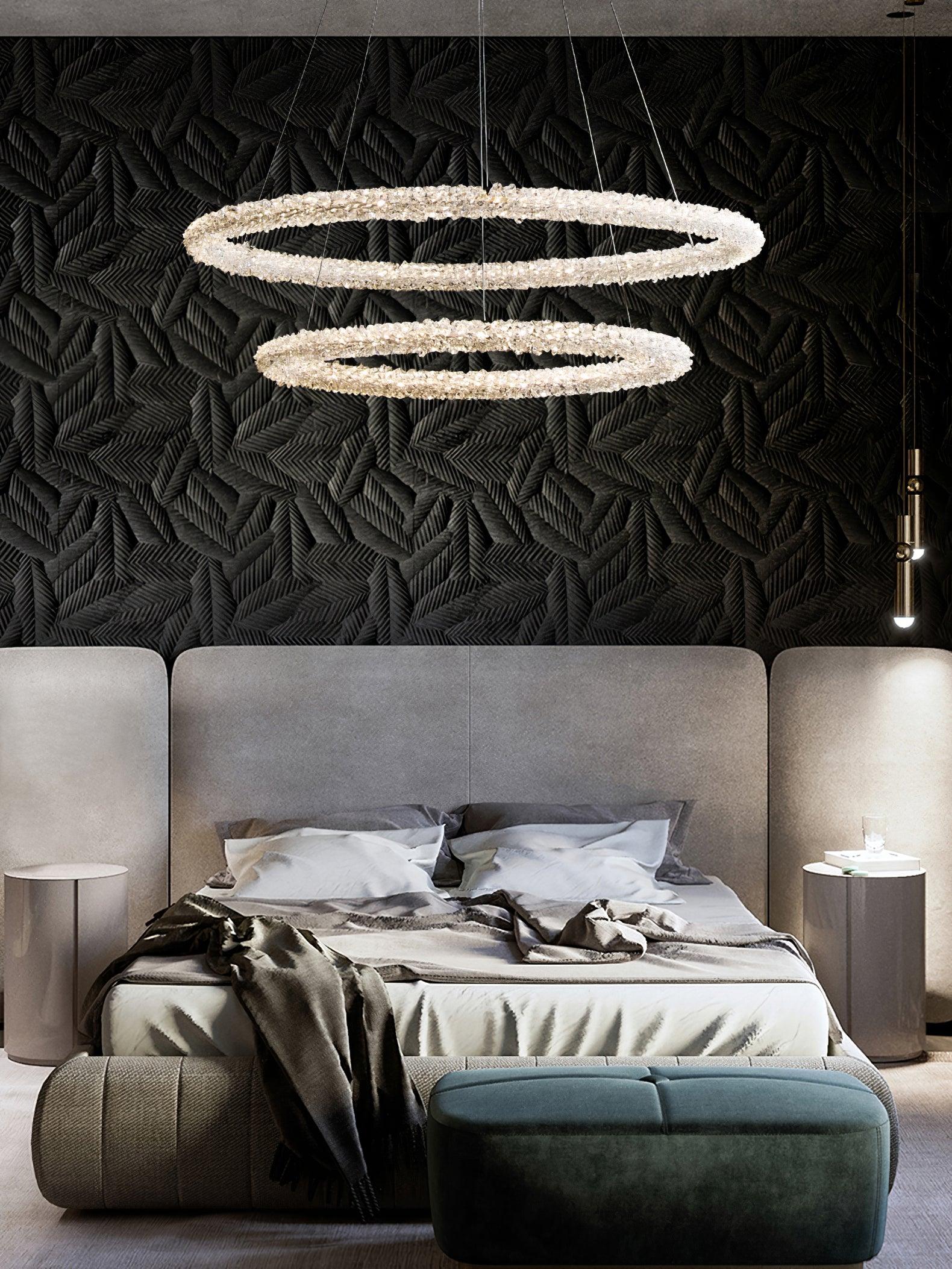 Lustra Chandelier Ring Crystal LED - Letslighting
