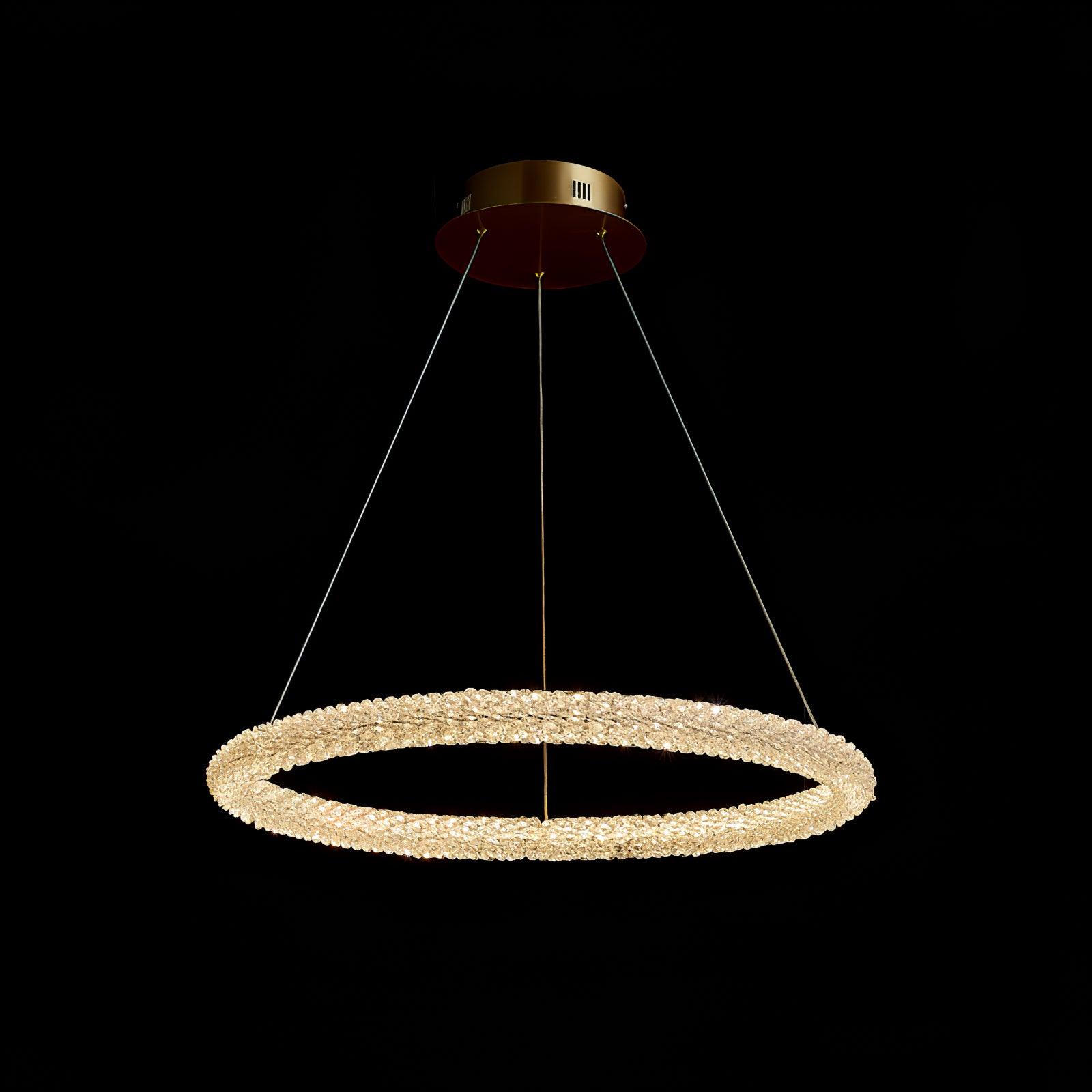 Lustra Chandelier Ring Crystal LED - Letslighting