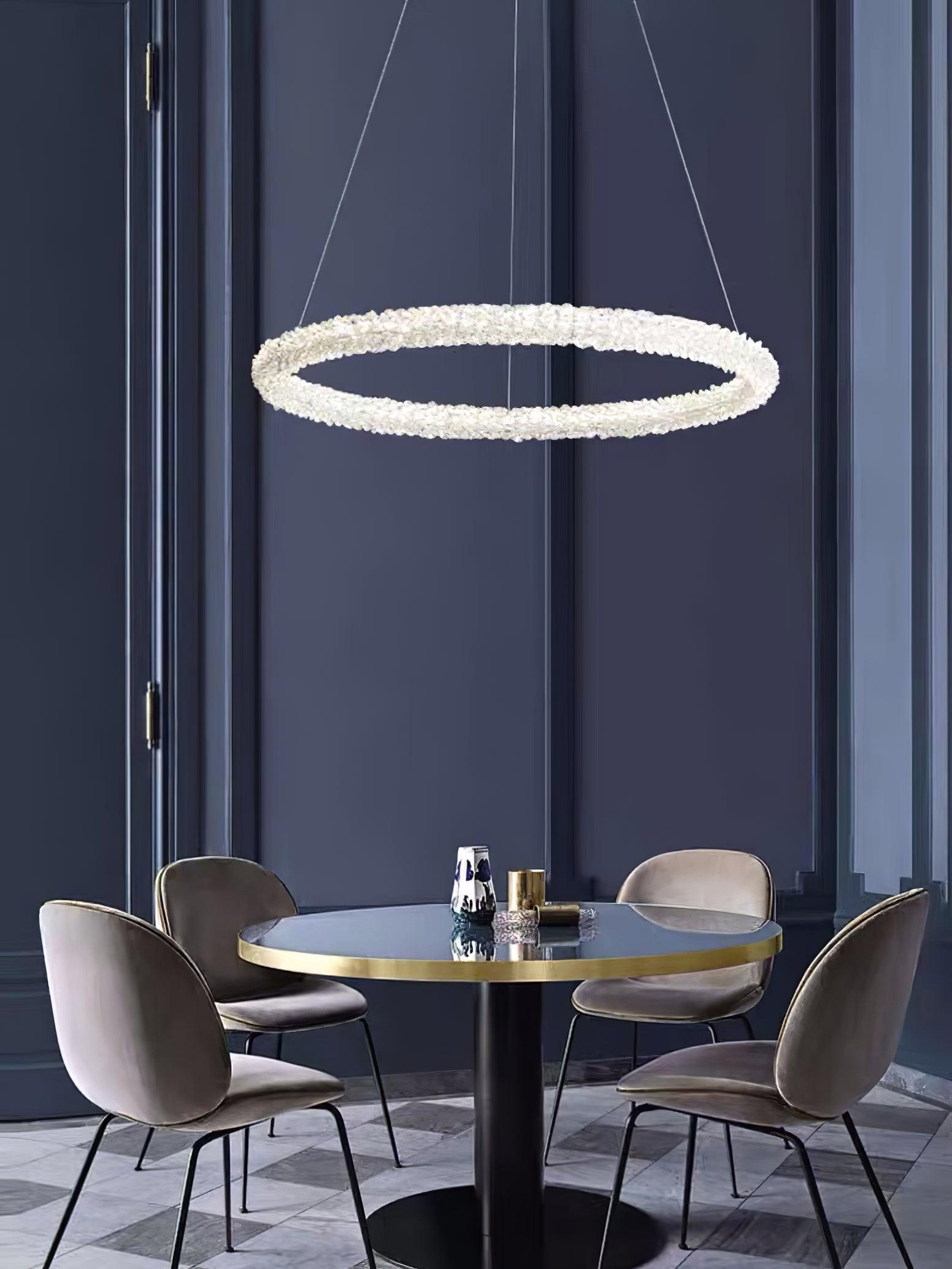 Lustra Chandelier Ring Crystal LED - Letslighting