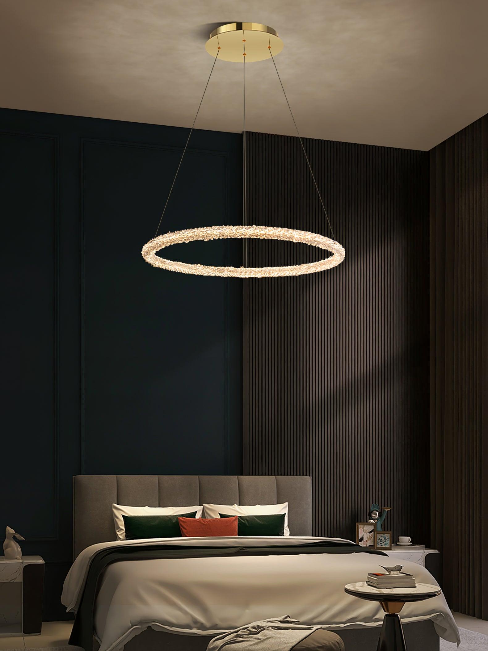 Lustra Chandelier Ring Crystal LED - Letslighting