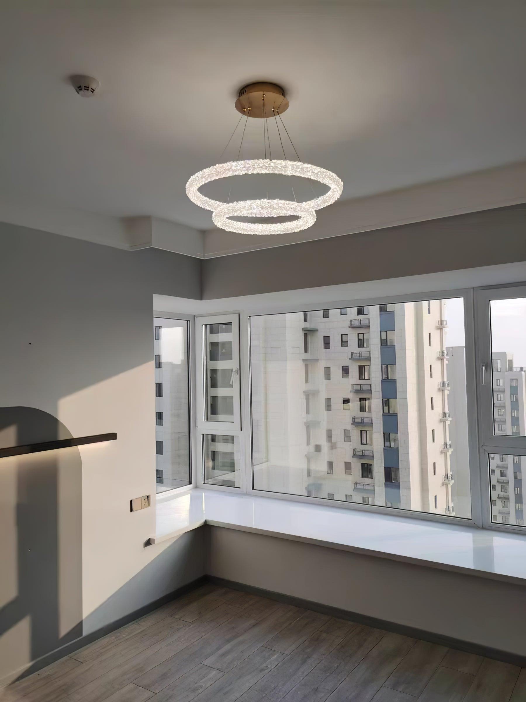 Lustra Chandelier Ring Crystal LED - Letslighting