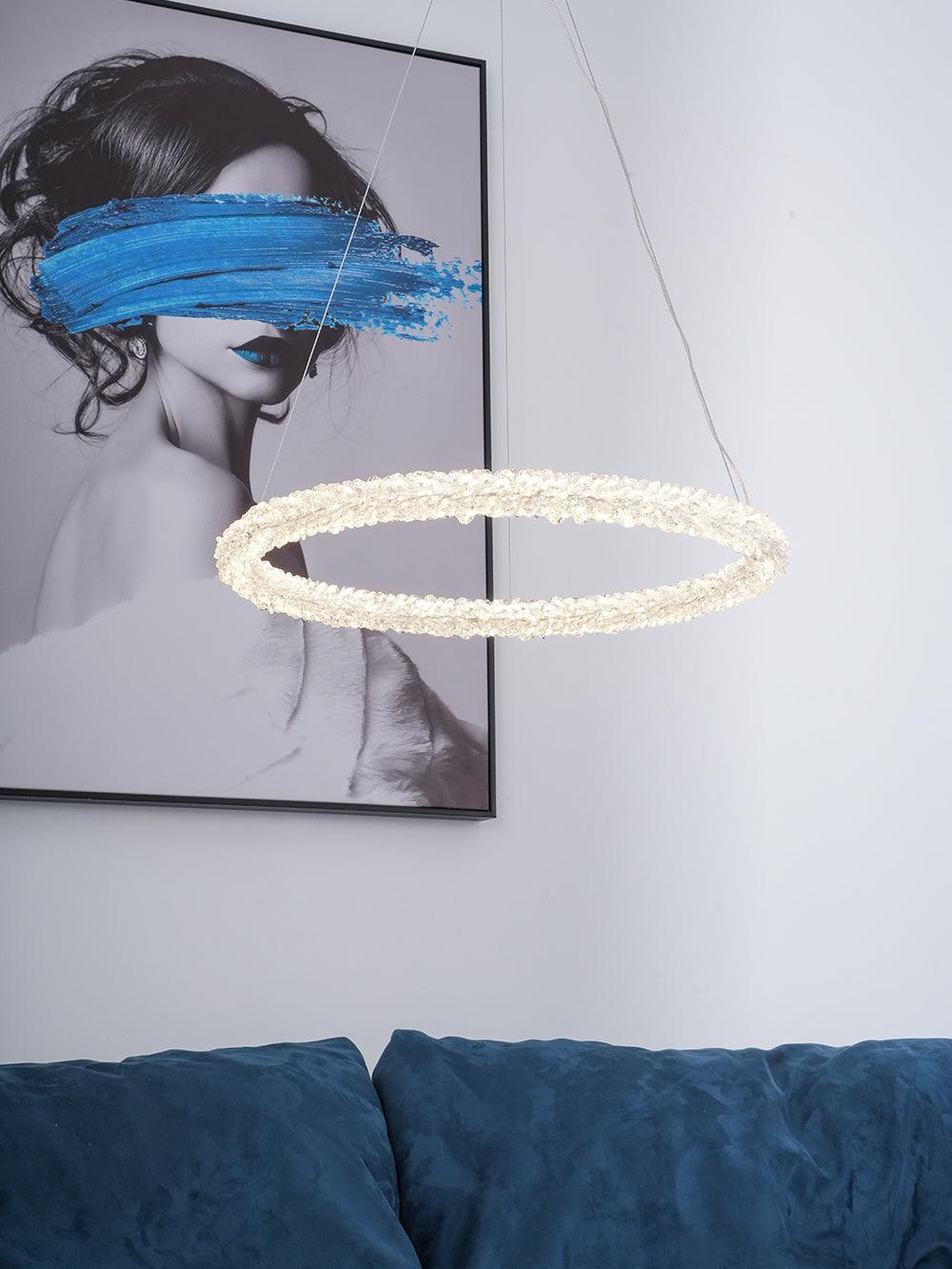 Lustra Chandelier Ring Crystal LED - Letslighting
