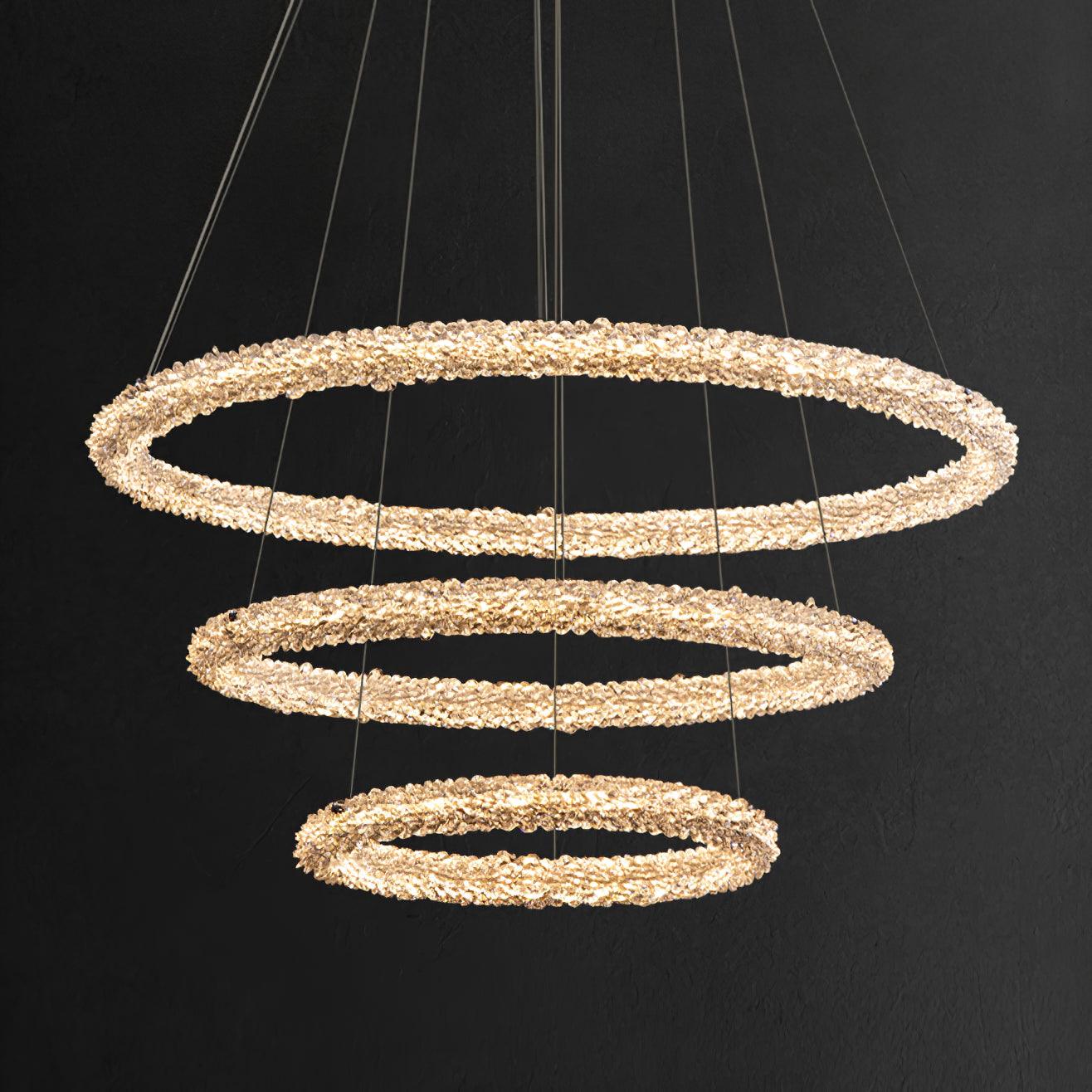 Lustra Chandelier Ring Crystal LED - Letslighting