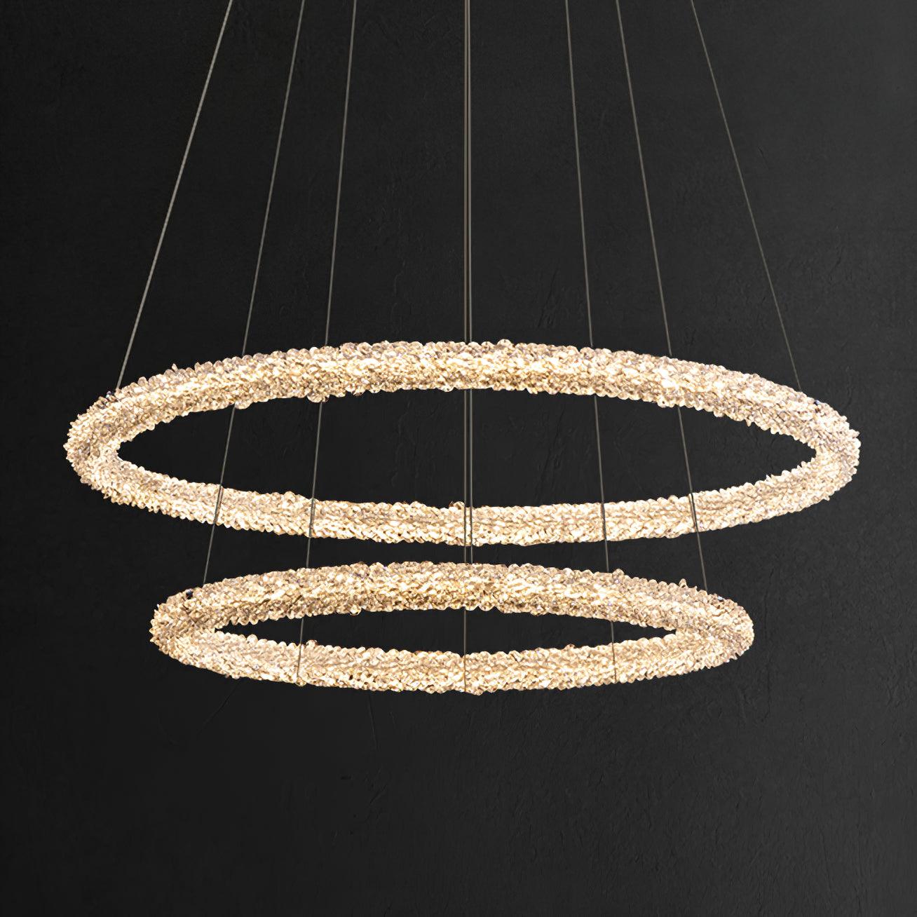 Lustra Chandelier Ring Crystal LED - Letslighting