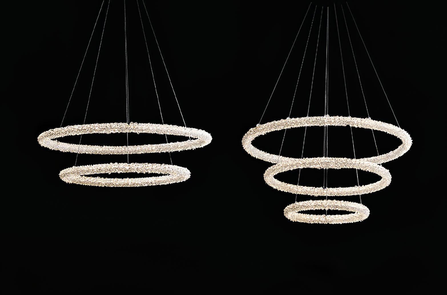 Lustra Chandelier Ring Crystal LED - Letslighting