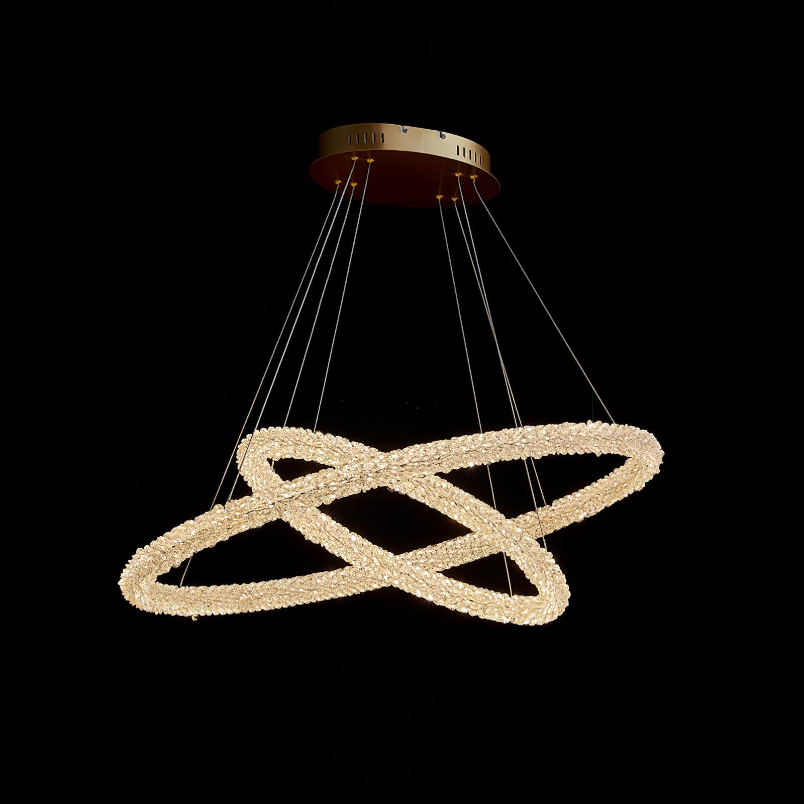 Lustra Chandelier Ring Crystal LED - Letslighting