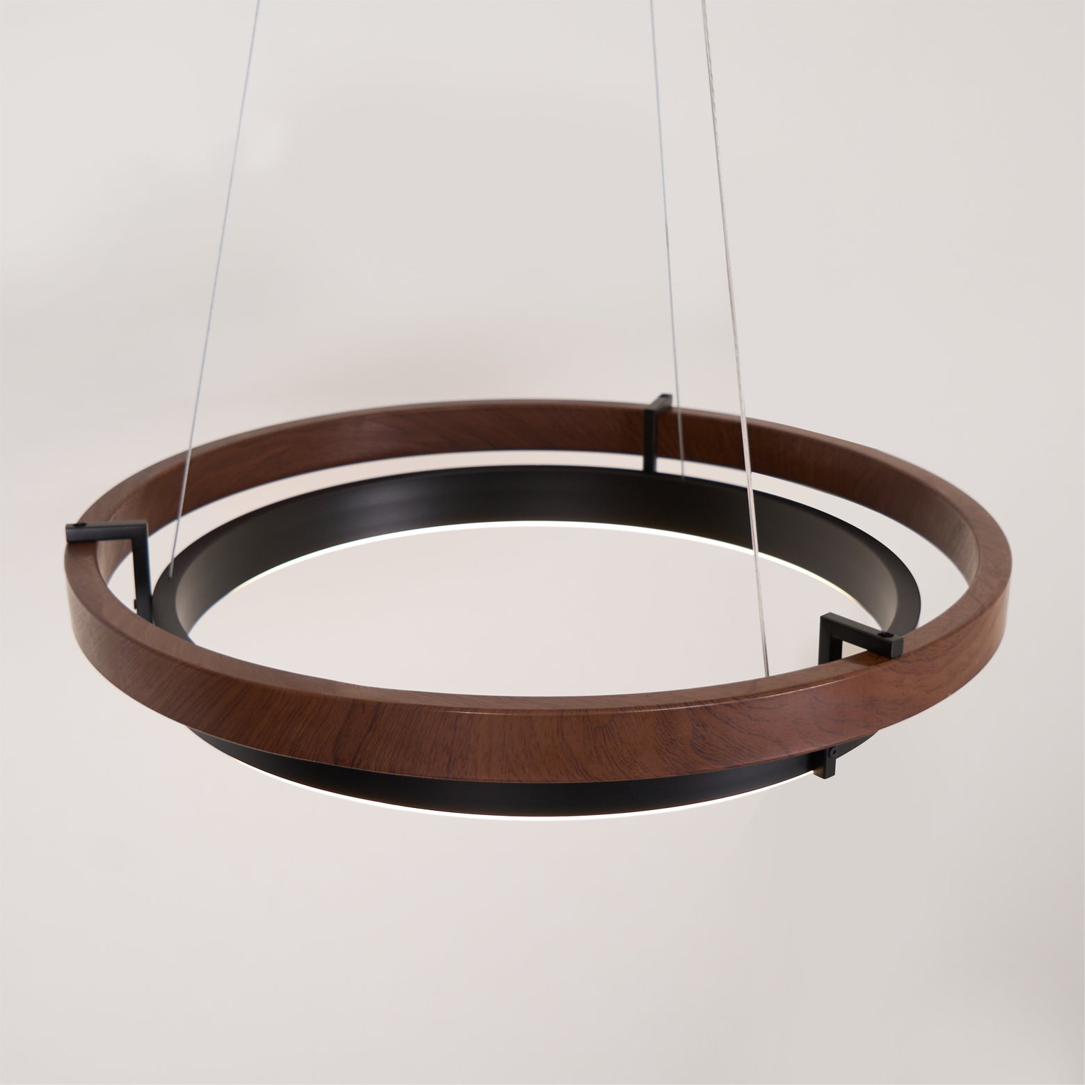 Muto Ring Wood Chandelier - Letslighting