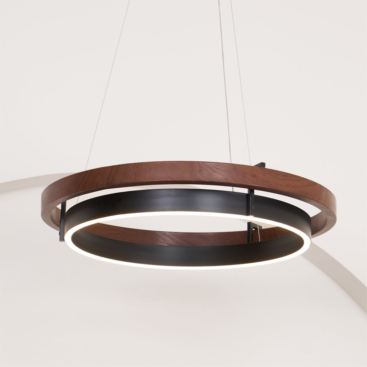 Muto Ring Wood Chandelier - Letslighting