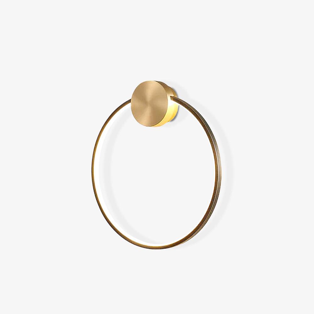 Maisie Wall Light Modern Minimalist Ring Shaped LED Brass - Letslighting