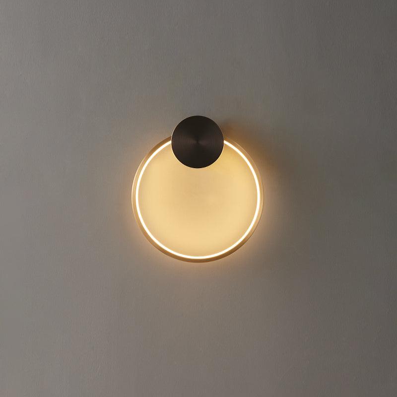 Maisie Wall Light Modern Minimalist Ring Shaped LED Brass - Letslighting