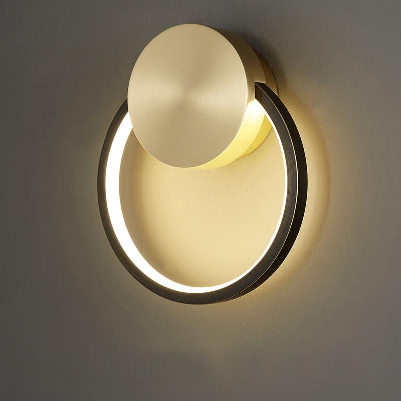 Maisie Wall Light Modern Minimalist Ring Shaped LED Brass - Letslighting