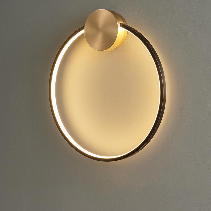 Maisie Wall Light Modern Minimalist Ring Shaped LED Brass - Letslighting