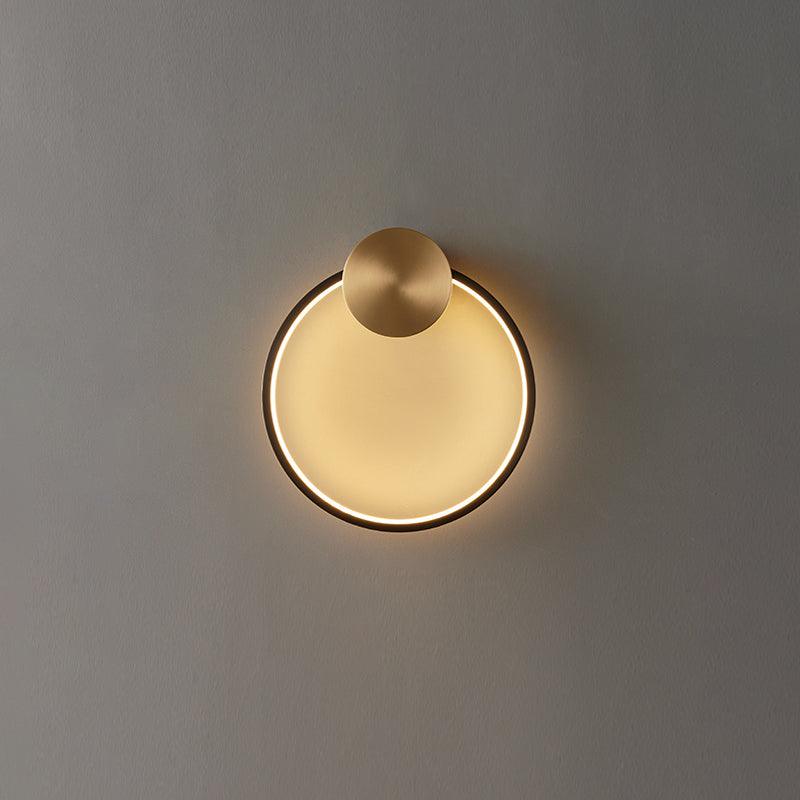 Maisie Wall Light Modern Minimalist Ring Shaped LED Brass - Letslighting