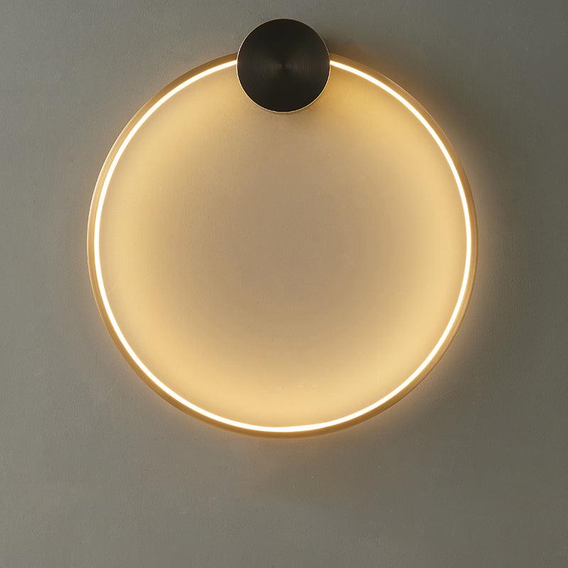 Maisie Wall Light Modern Minimalist Ring Shaped LED Brass - Letslighting