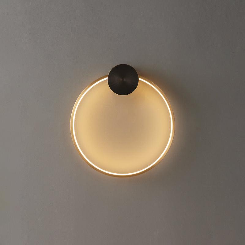 Maisie Wall Light Modern Minimalist Ring Shaped LED Brass - Letslighting