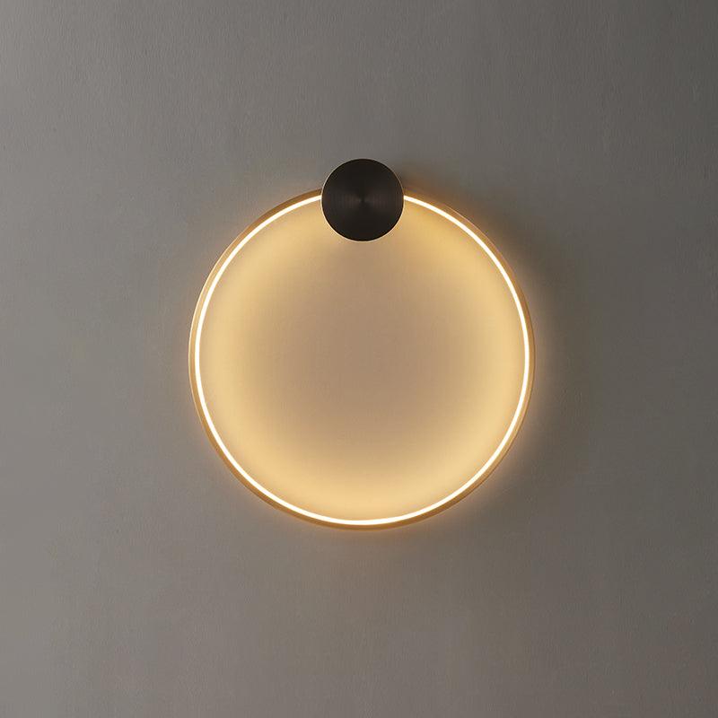 Maisie Wall Light Modern Minimalist Ring Shaped LED Brass - Letslighting
