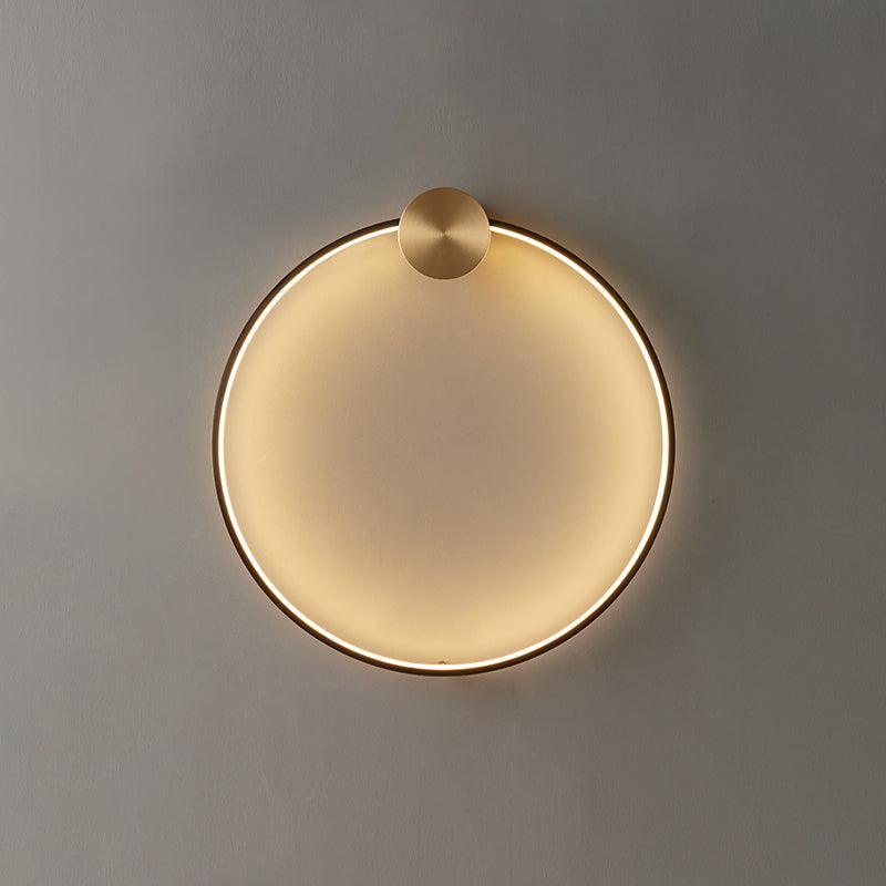 Maisie Wall Light Modern Minimalist Ring Shaped LED Brass - Letslighting