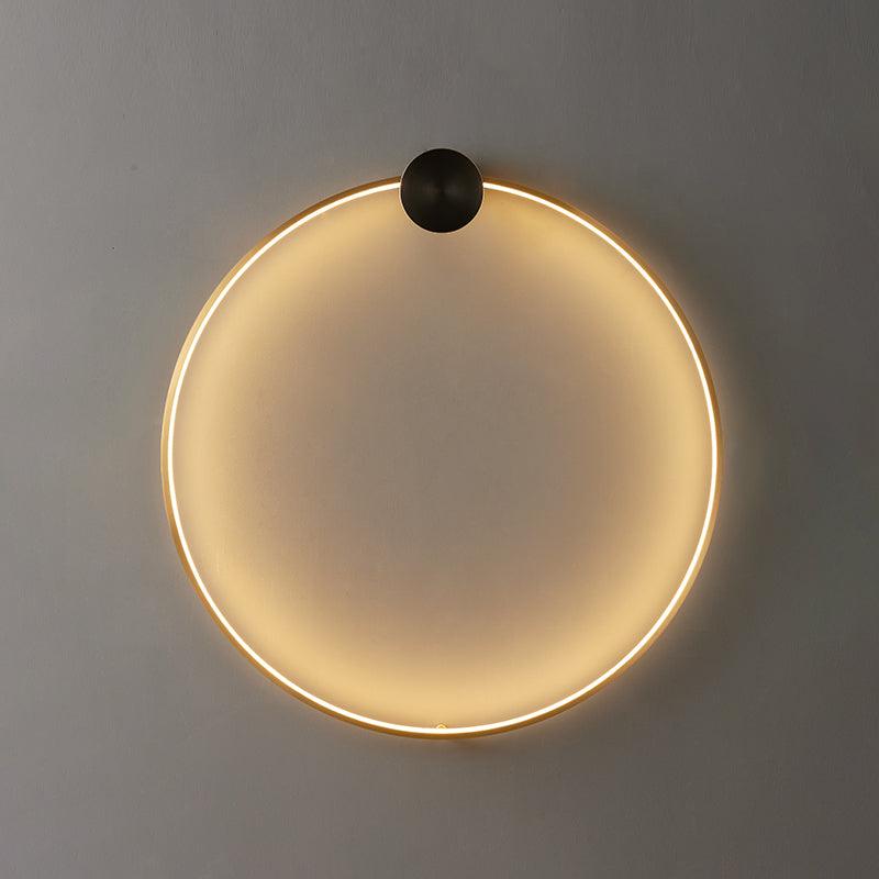Maisie Wall Light Modern Minimalist Ring Shaped LED Brass - Letslighting