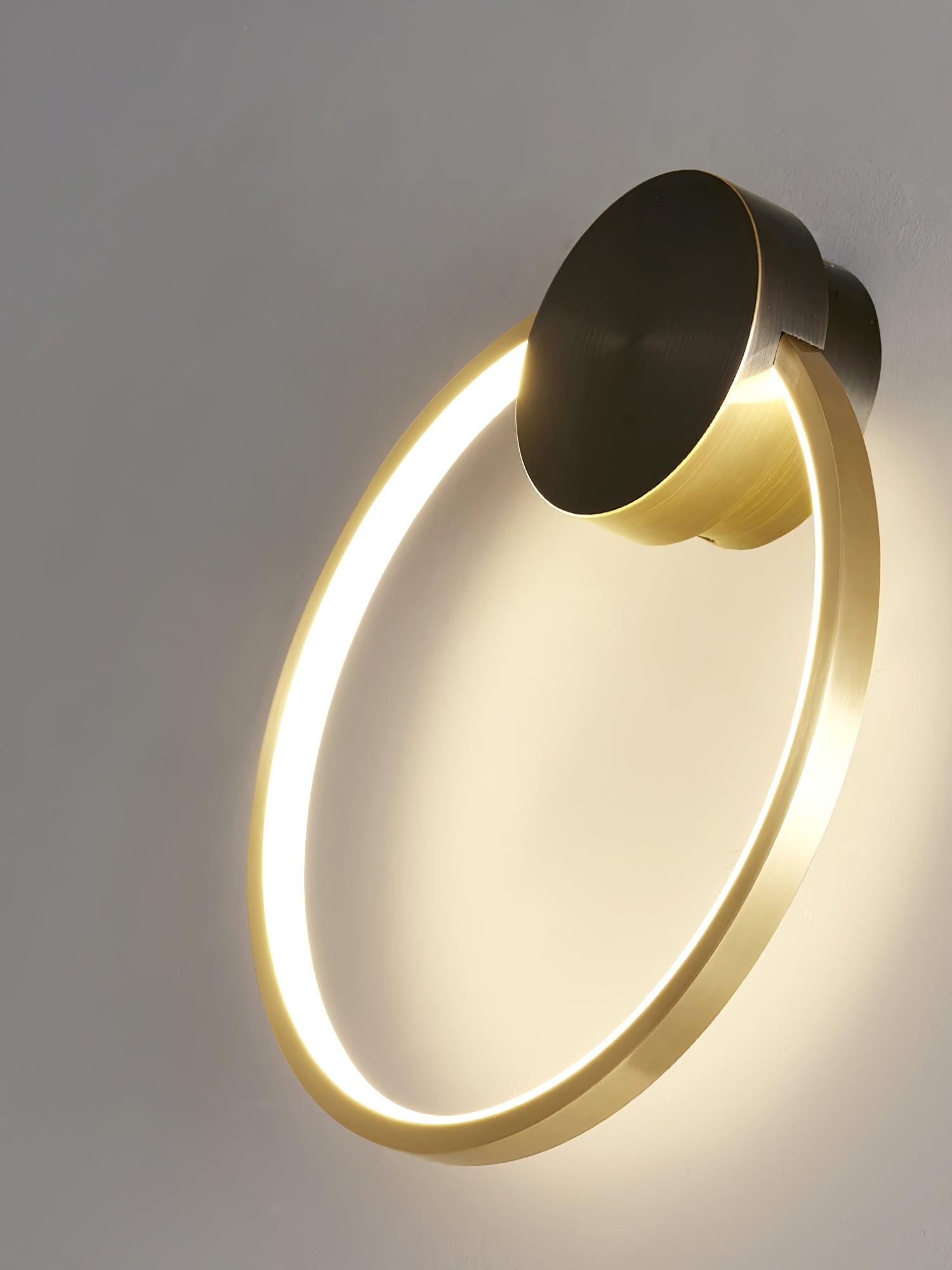 Maisie Wall Light Modern Minimalist Ring Shaped LED Brass - Letslighting