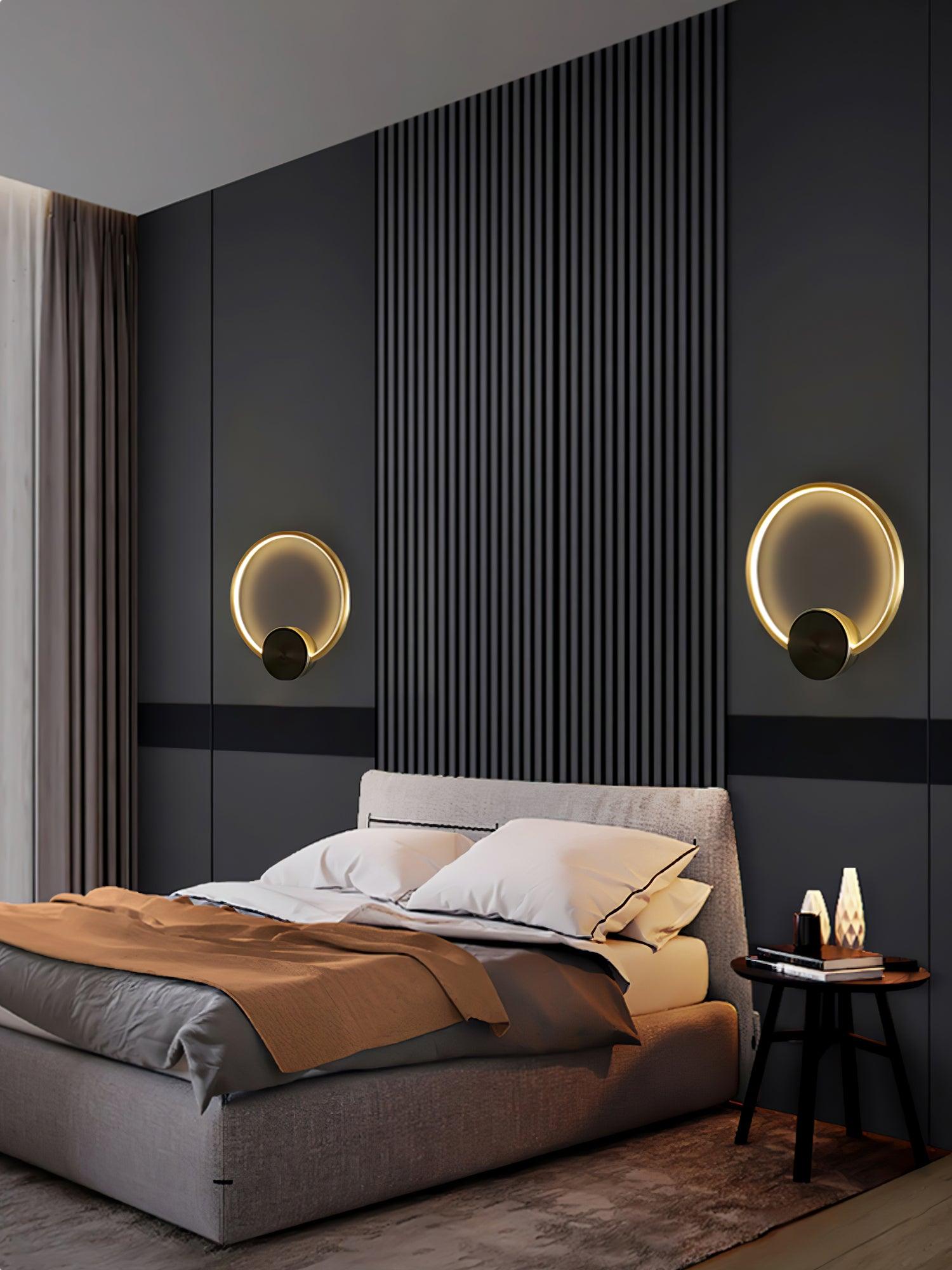 Maisie Wall Light Modern Minimalist Ring Shaped LED Brass - Letslighting