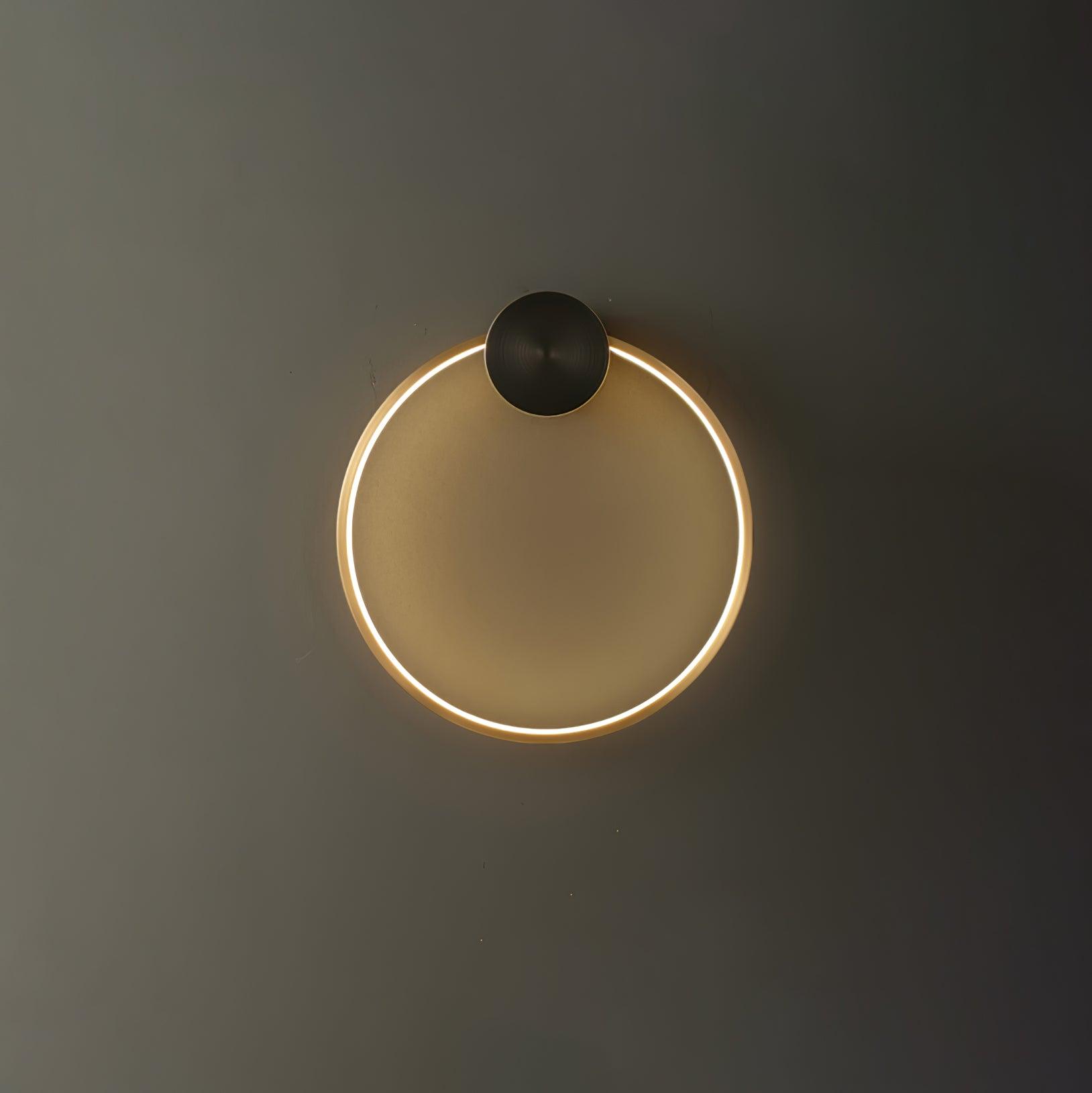 Maisie Wall Light Modern Minimalist Ring Shaped LED Brass - Letslighting