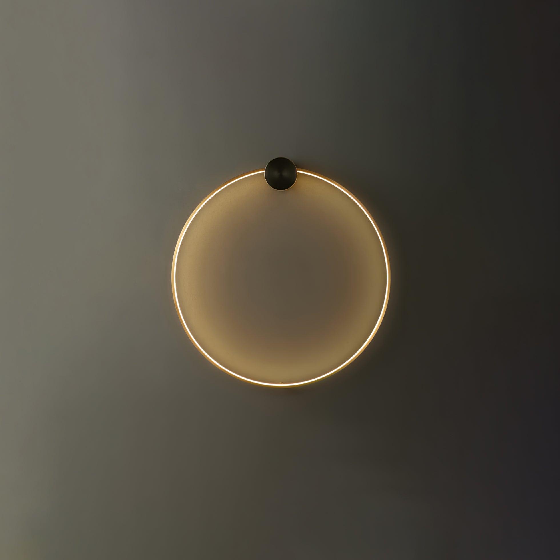 Maisie Wall Light Modern Minimalist Ring Shaped LED Brass - Letslighting