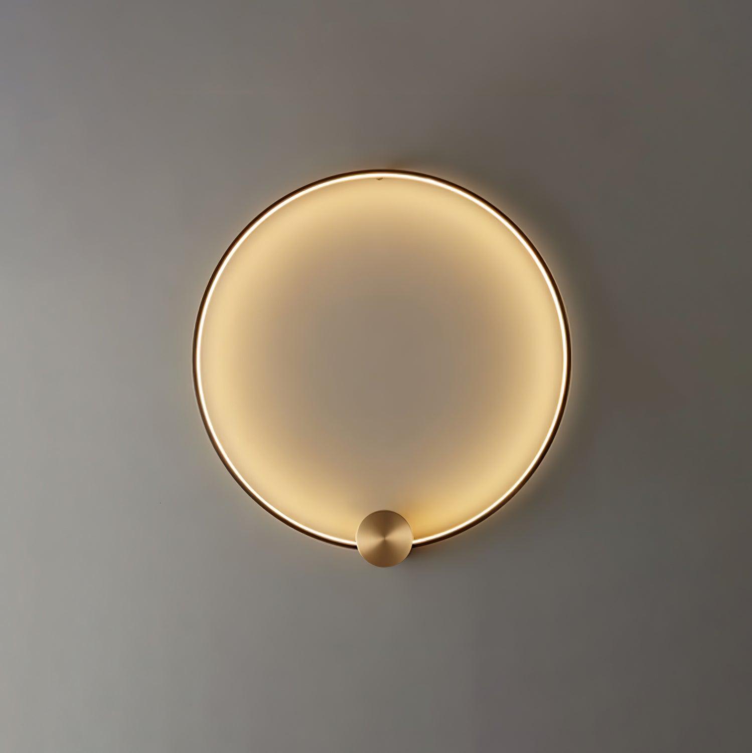 Maisie Wall Light Modern Minimalist Ring Shaped LED Brass - Letslighting