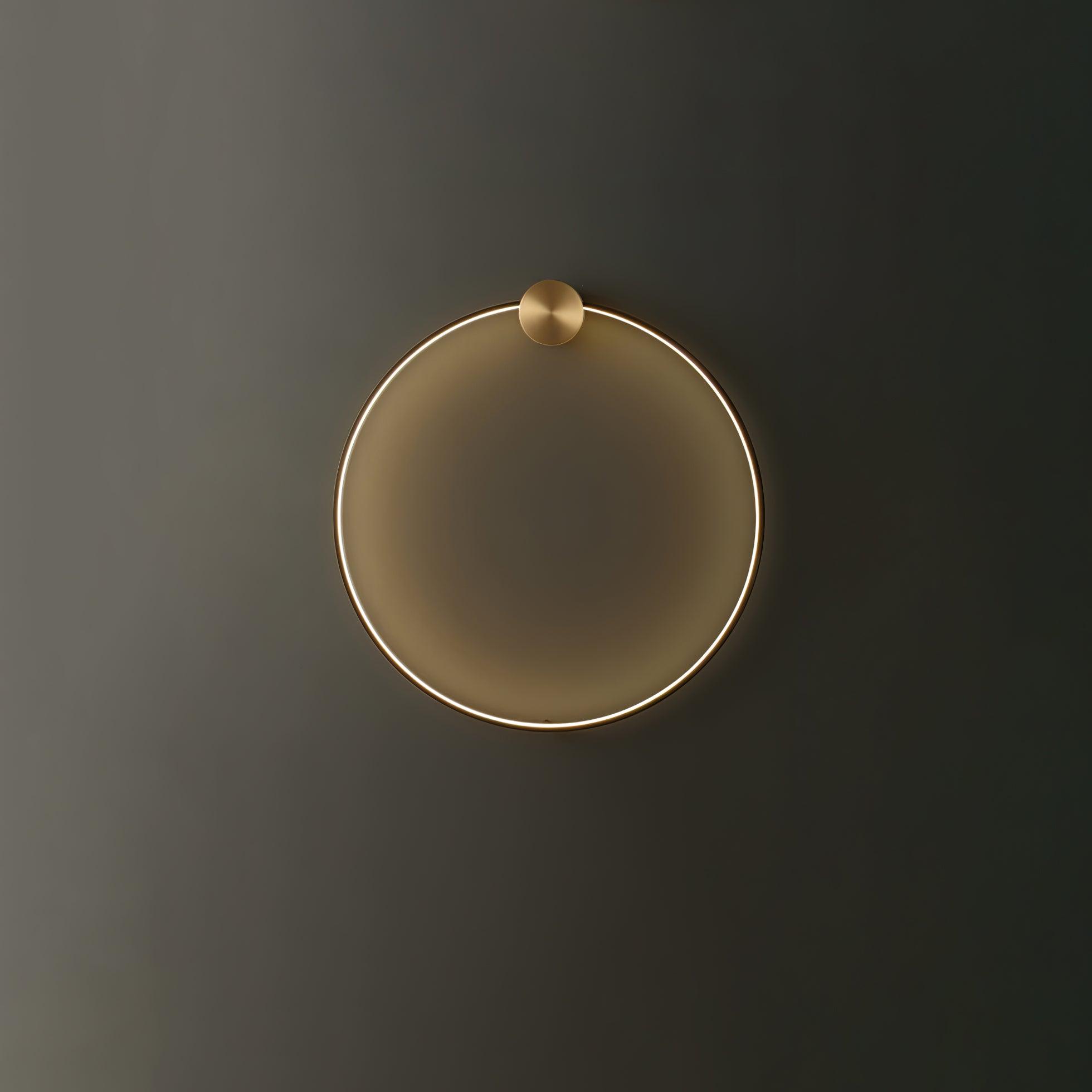 Maisie Wall Light Modern Minimalist Ring Shaped LED Brass - Letslighting