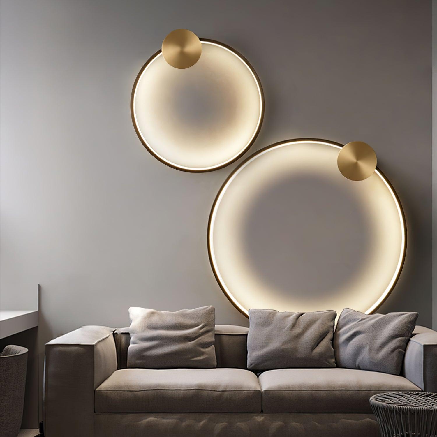 Maisie Wall Light Modern Minimalist Ring Shaped LED Brass - Letslighting