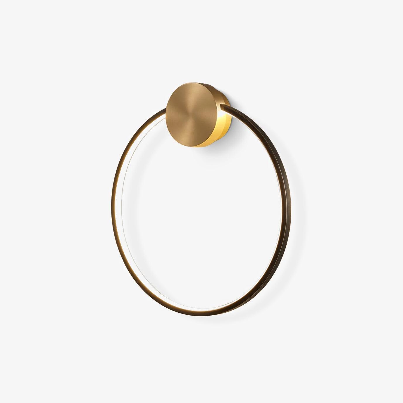 Maisie Wall Light Modern Minimalist Ring Shaped LED Brass - Letslighting