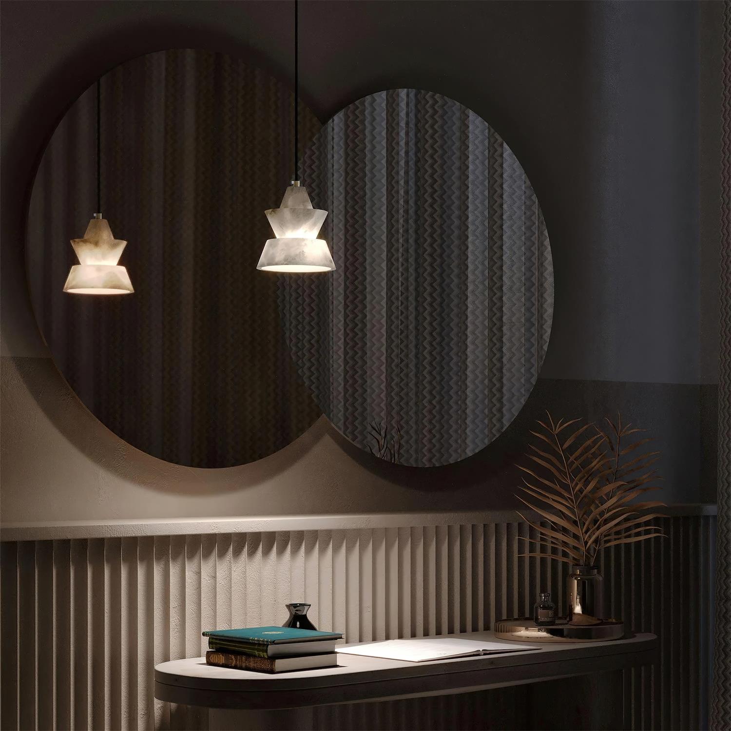 Ezion Layered White Alabaster Pendant Lamp - Letslighting