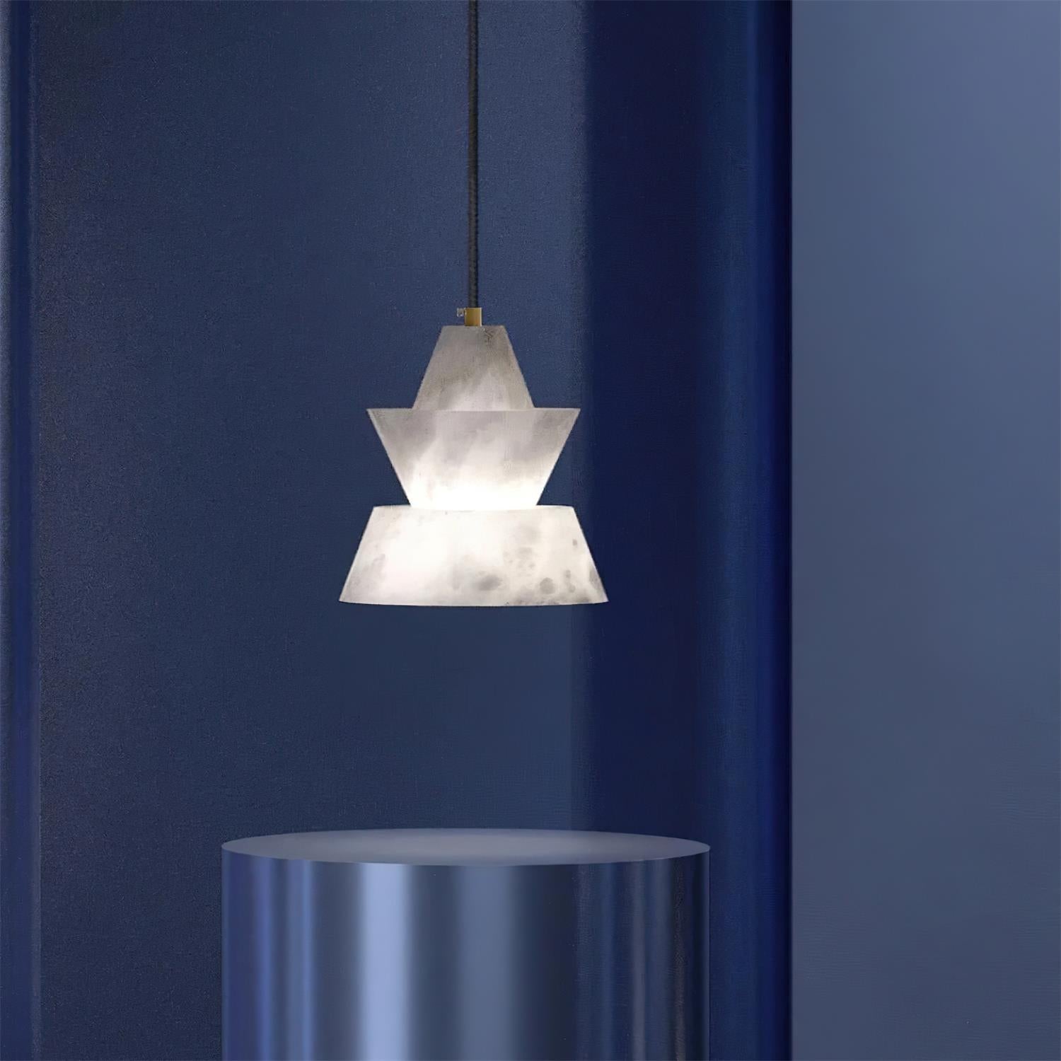 Ezion Layered White Alabaster Pendant Lamp - Letslighting