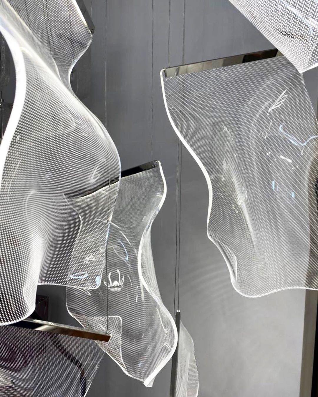 Lustra Chandelier Acrylic LED Abstract Floating - Letslighting