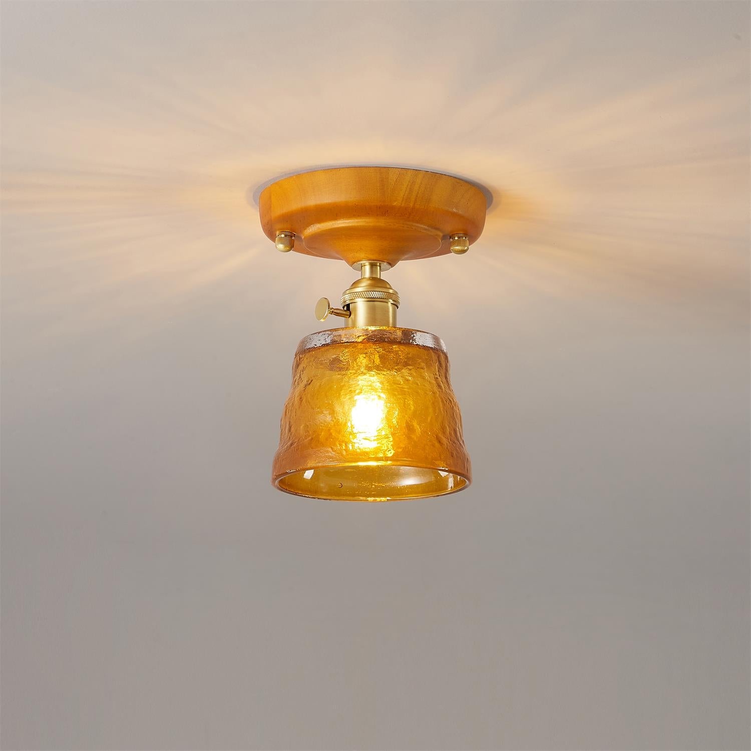 Elano Glass Ceiling Light - Letslighting