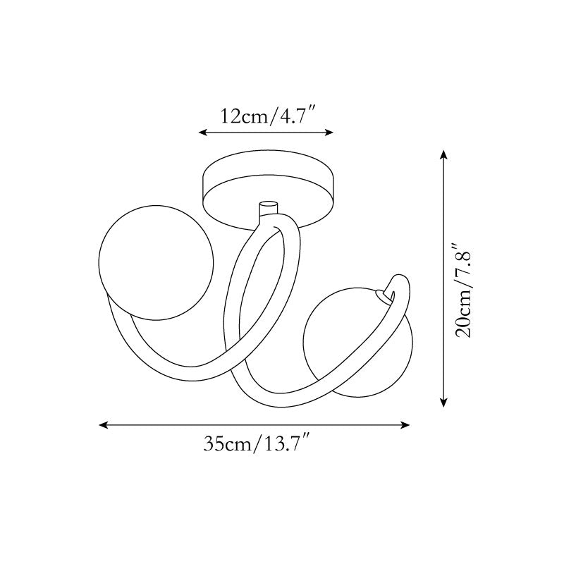 Liora Ball Ceiling Light - Letslighting