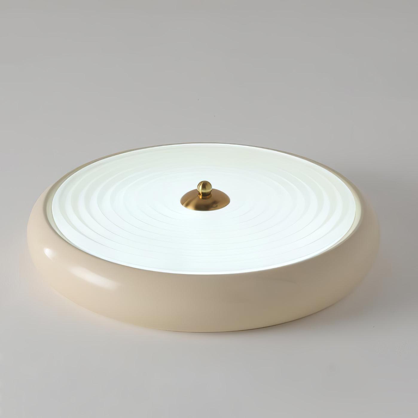 Utheara Modern Minimalist Ripple Cream Glass Ceiling Lamp - Letslighting