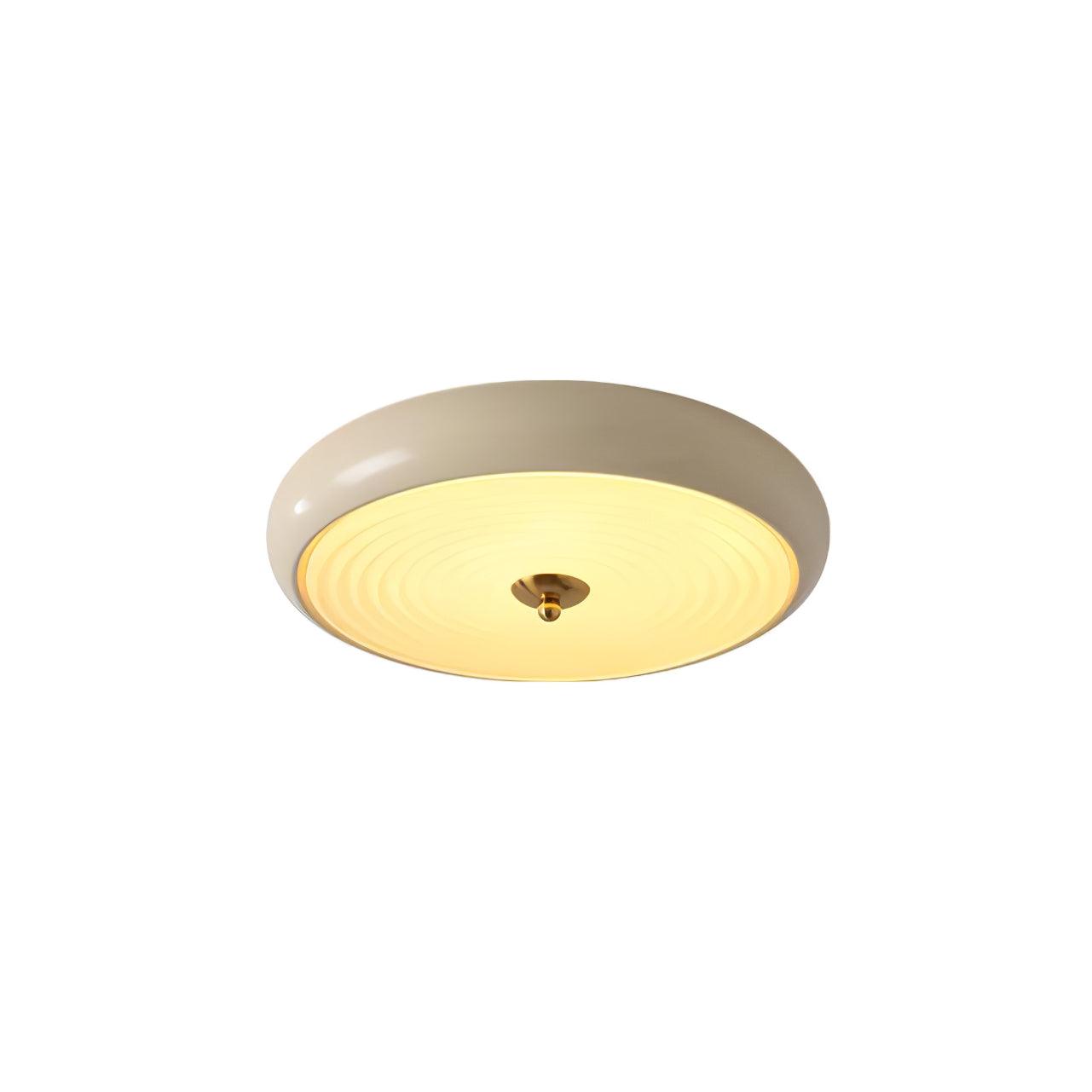Utheara Modern Minimalist Ripple Cream Glass Ceiling Lamp - Letslighting