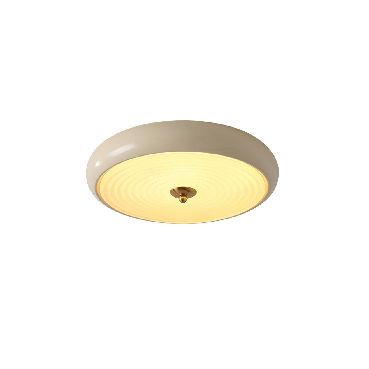 Utheara Modern Minimalist Ripple Cream Glass Ceiling Lamp - Letslighting
